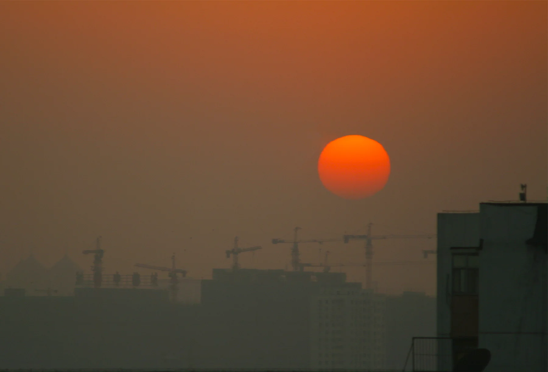 Hazy Sunset - Beijing
