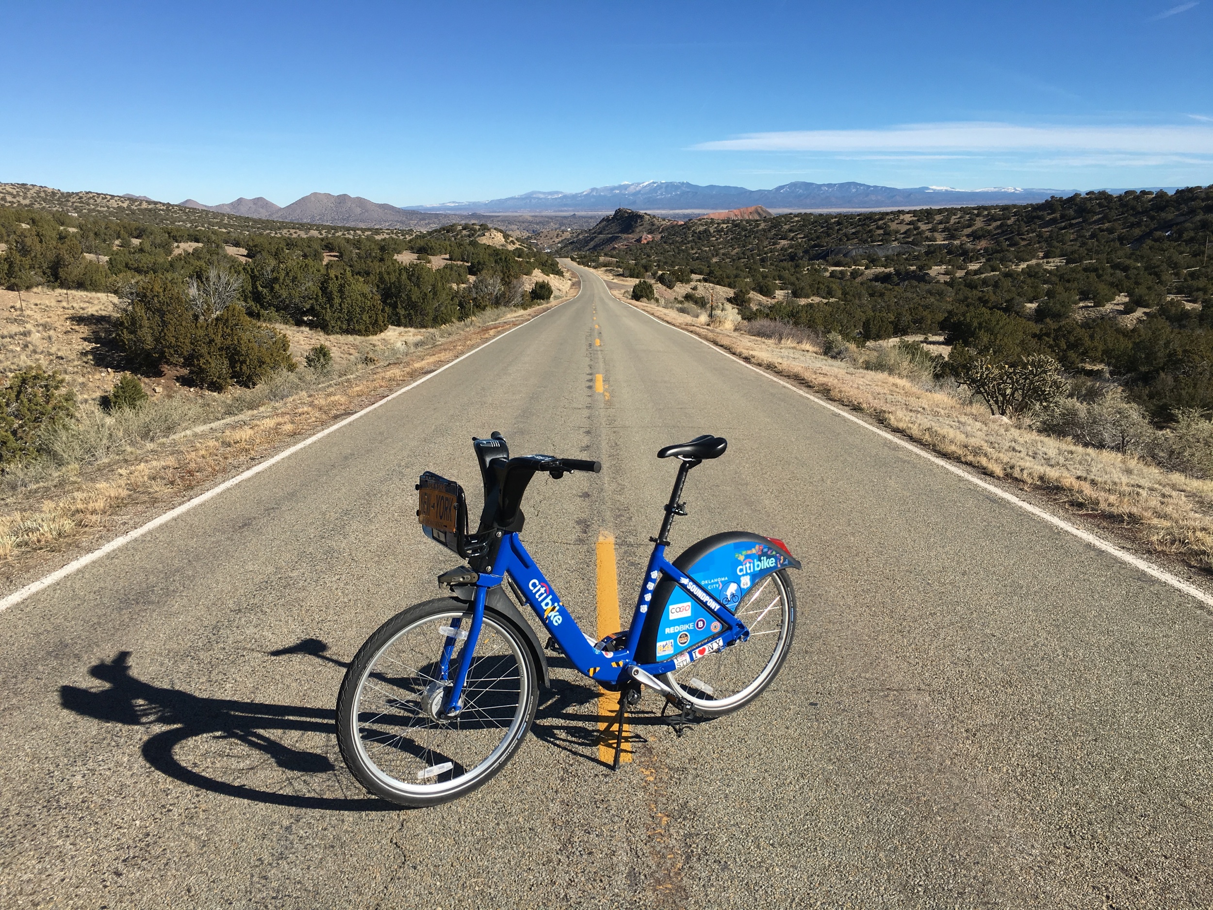 A long climb from Santa Fe to Albuquerque, NM