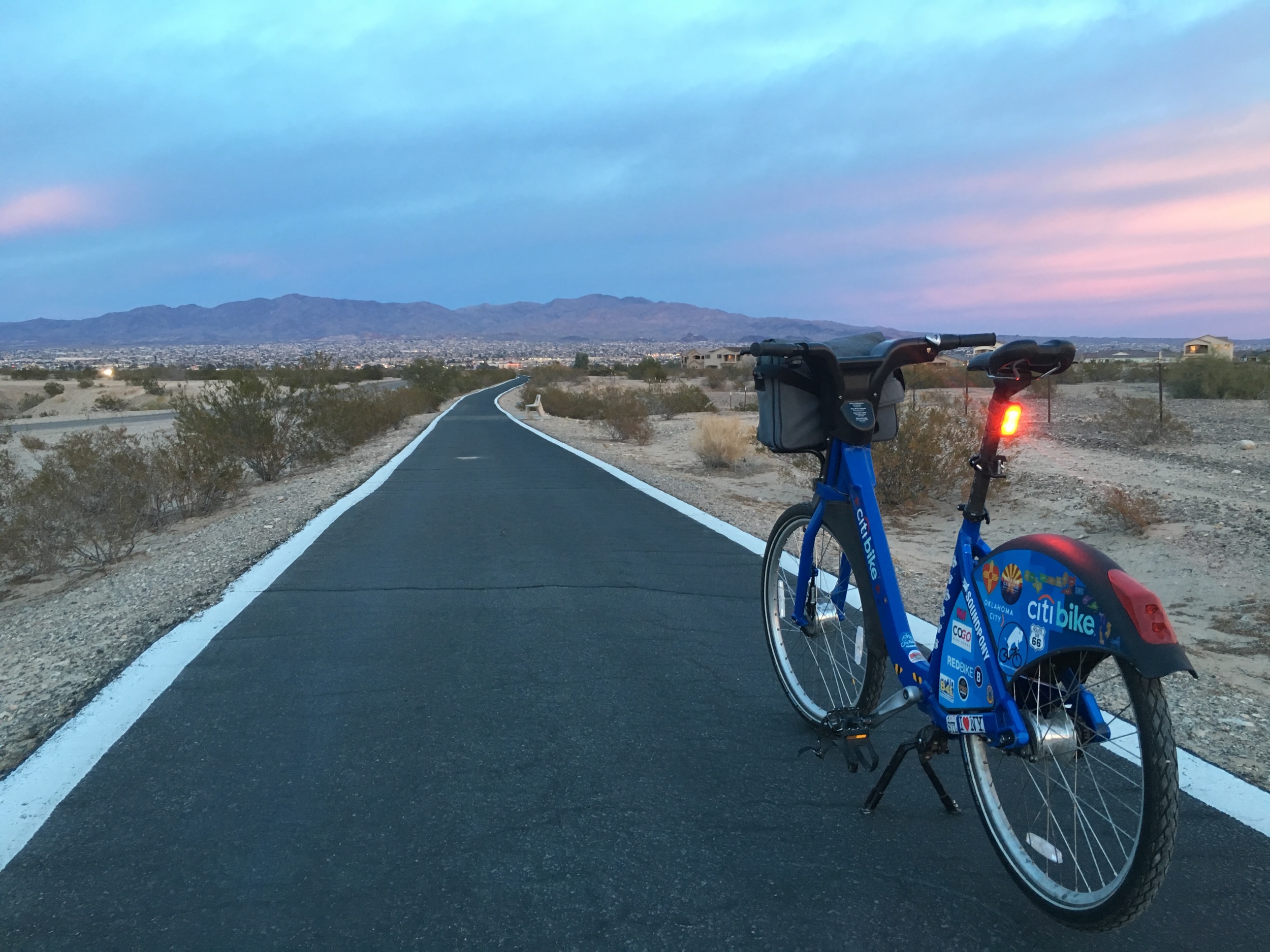 Bike path in Lake Havasu City, AZ