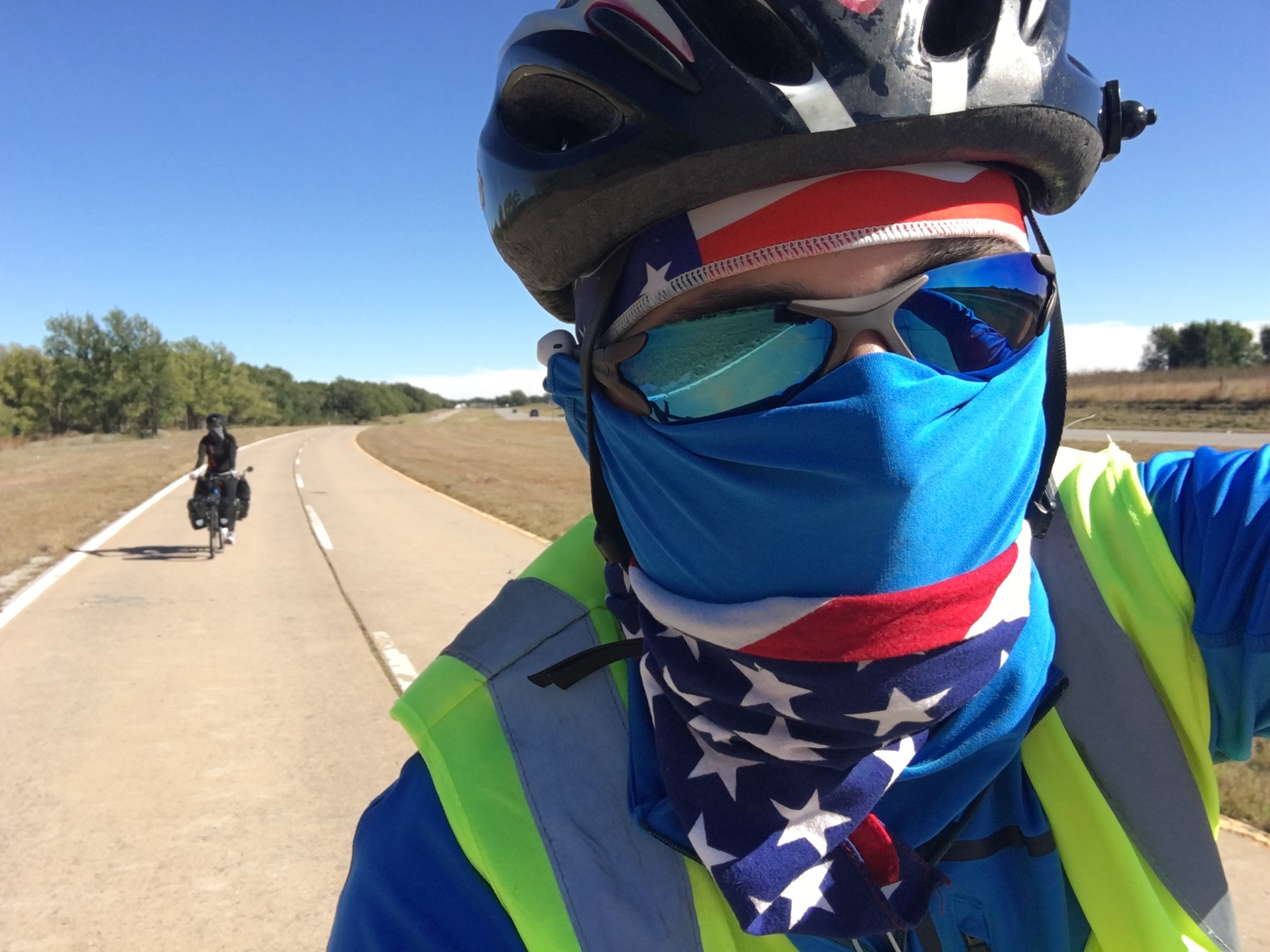 Leaving Erick, OK towards Texola and Texas with Jane in tow.