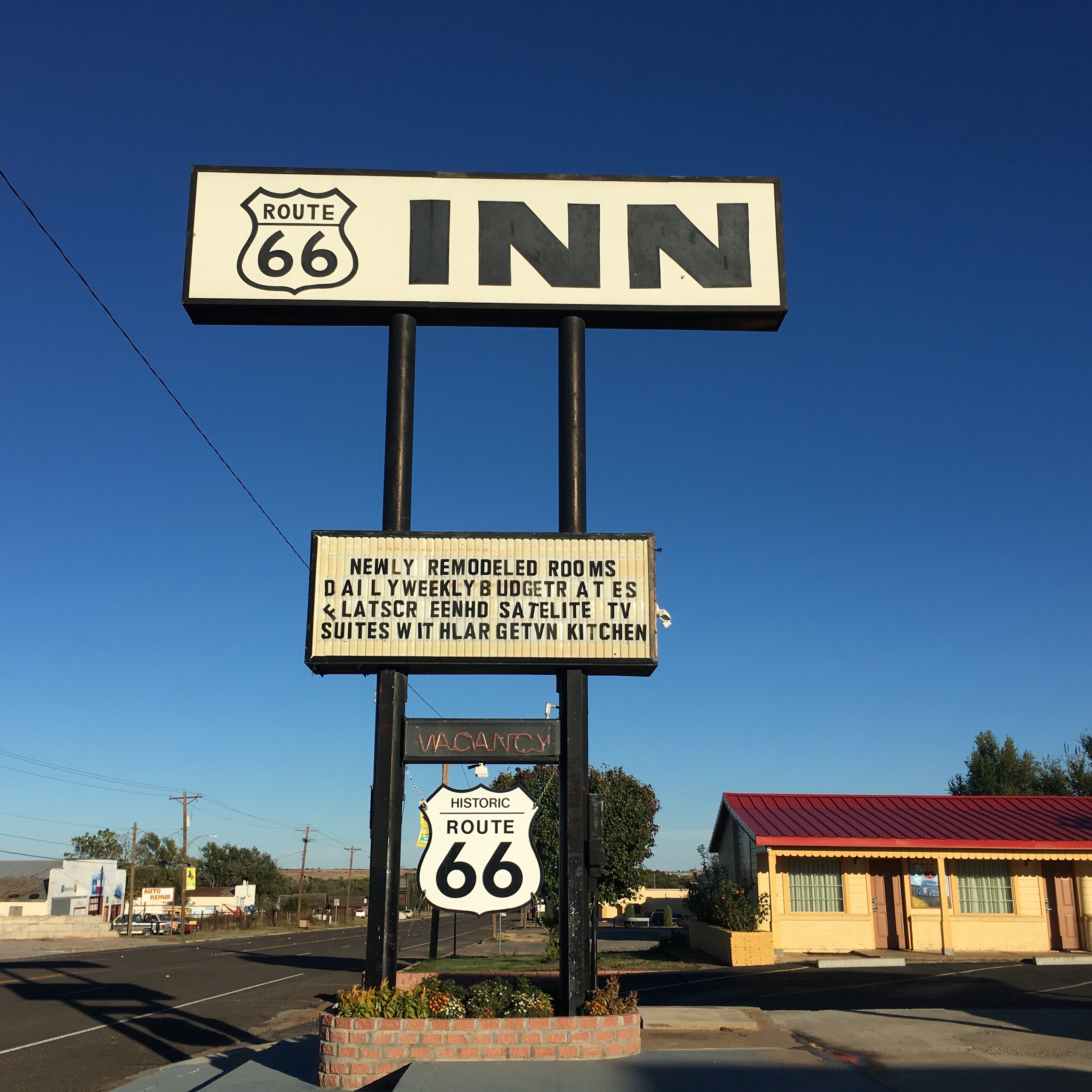 Luxury digs in Shamrock, Texas. That corner room was mine.