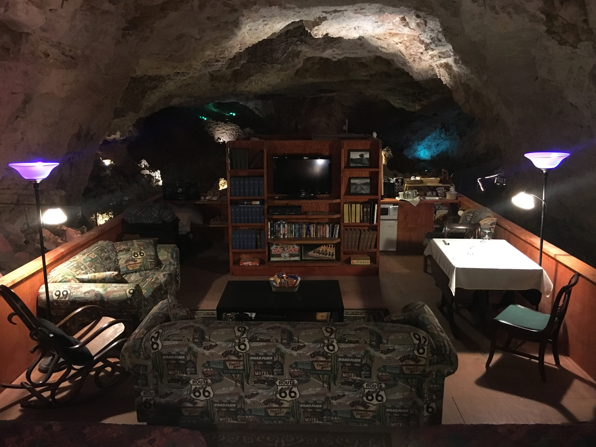 Room without a view, 220 feet below ground.