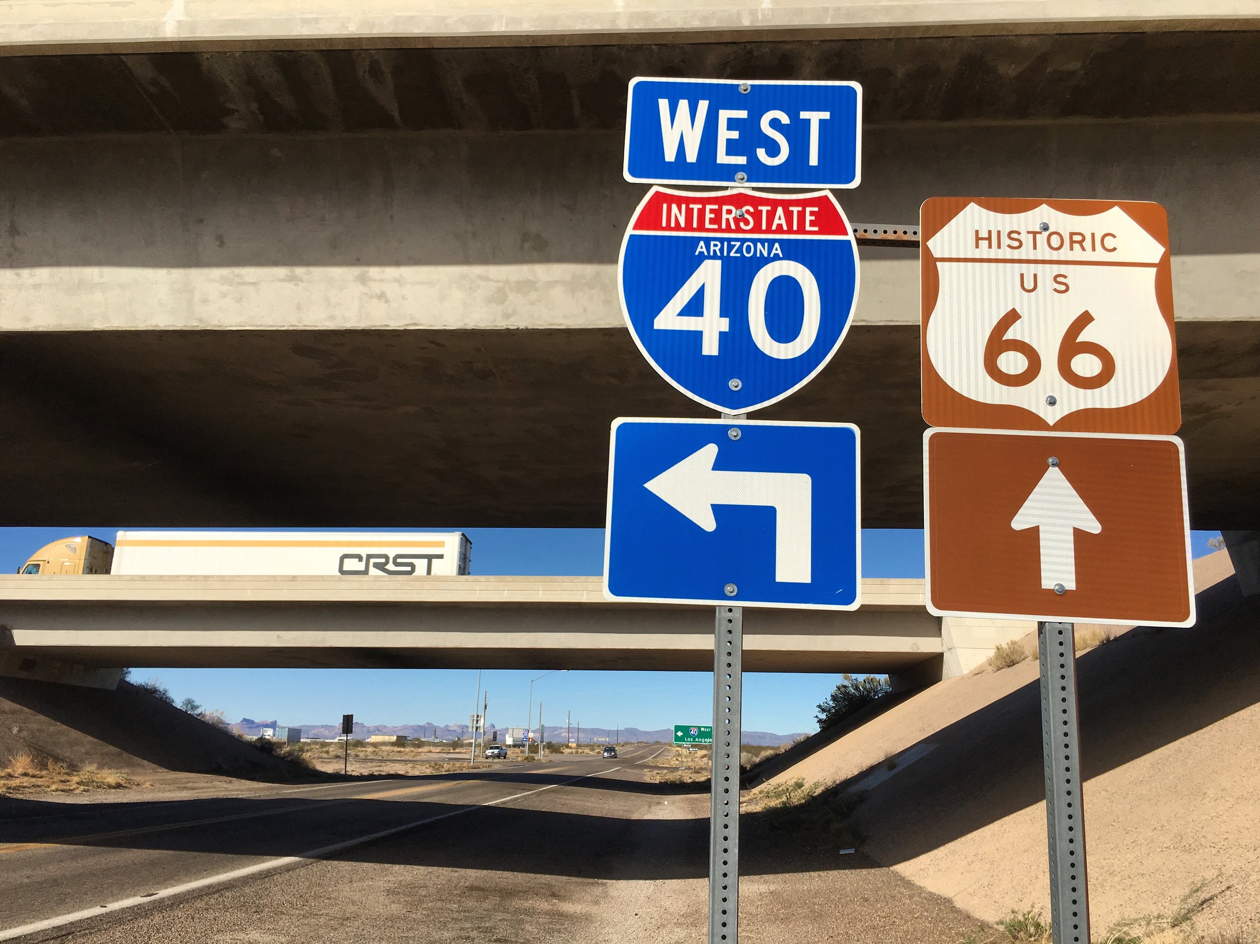 So long, Route 66. Time to forge ahead on Forty.