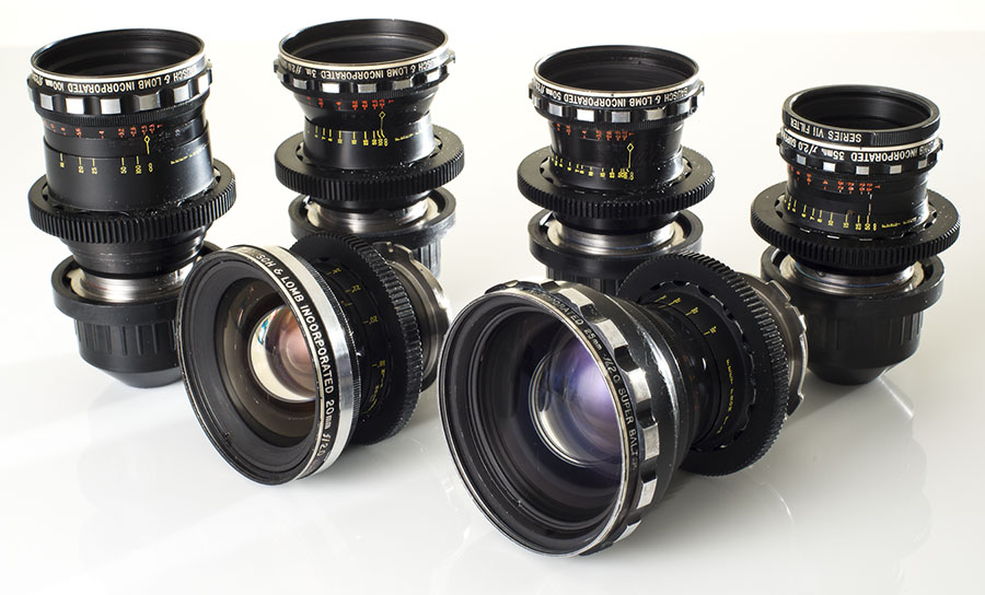 Bausch + Lomb Super Baltar prime lens set.