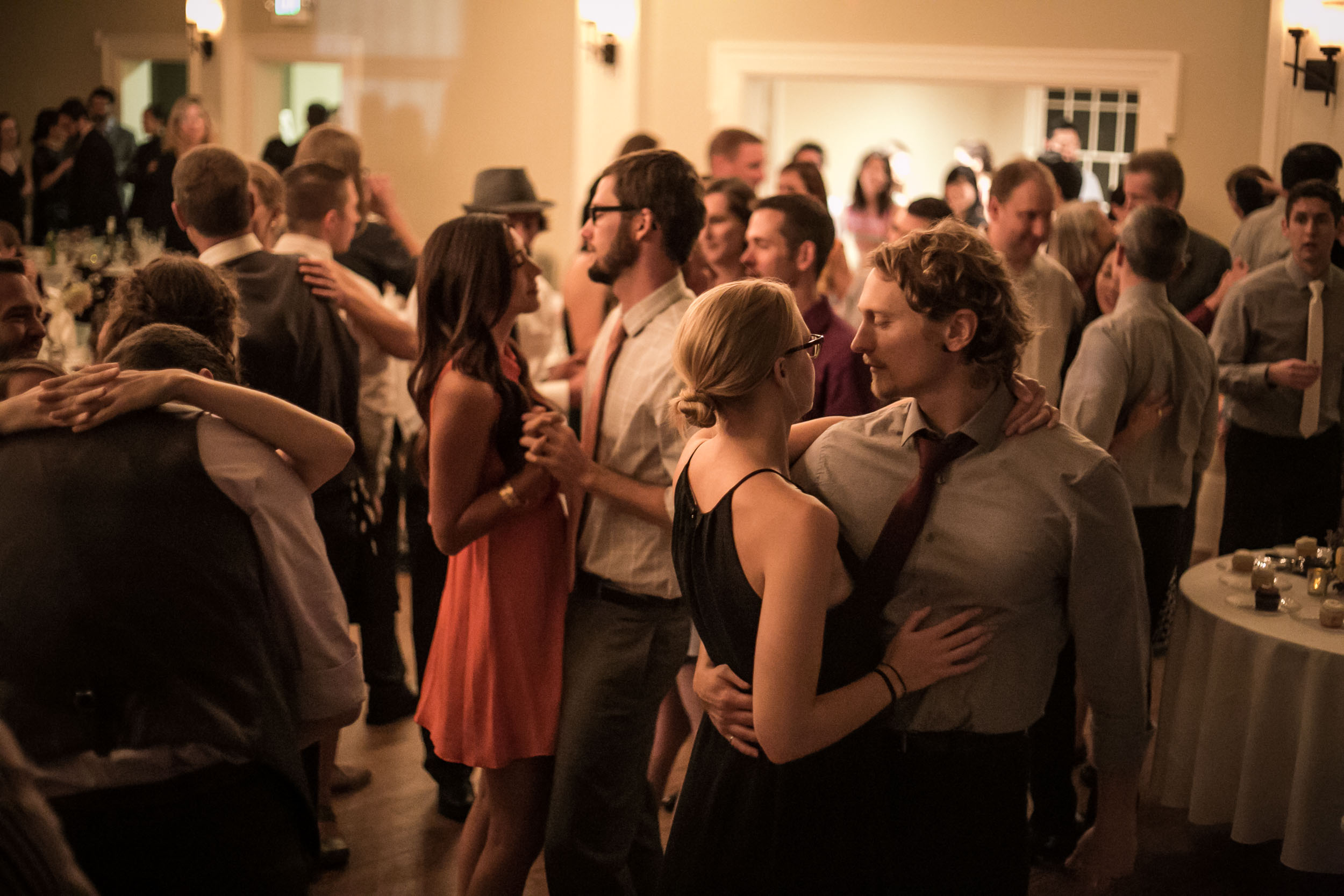 Romantic dancing for guests | The Hall at Greenlake Wedding Reception Photo | By G. Lin Photography