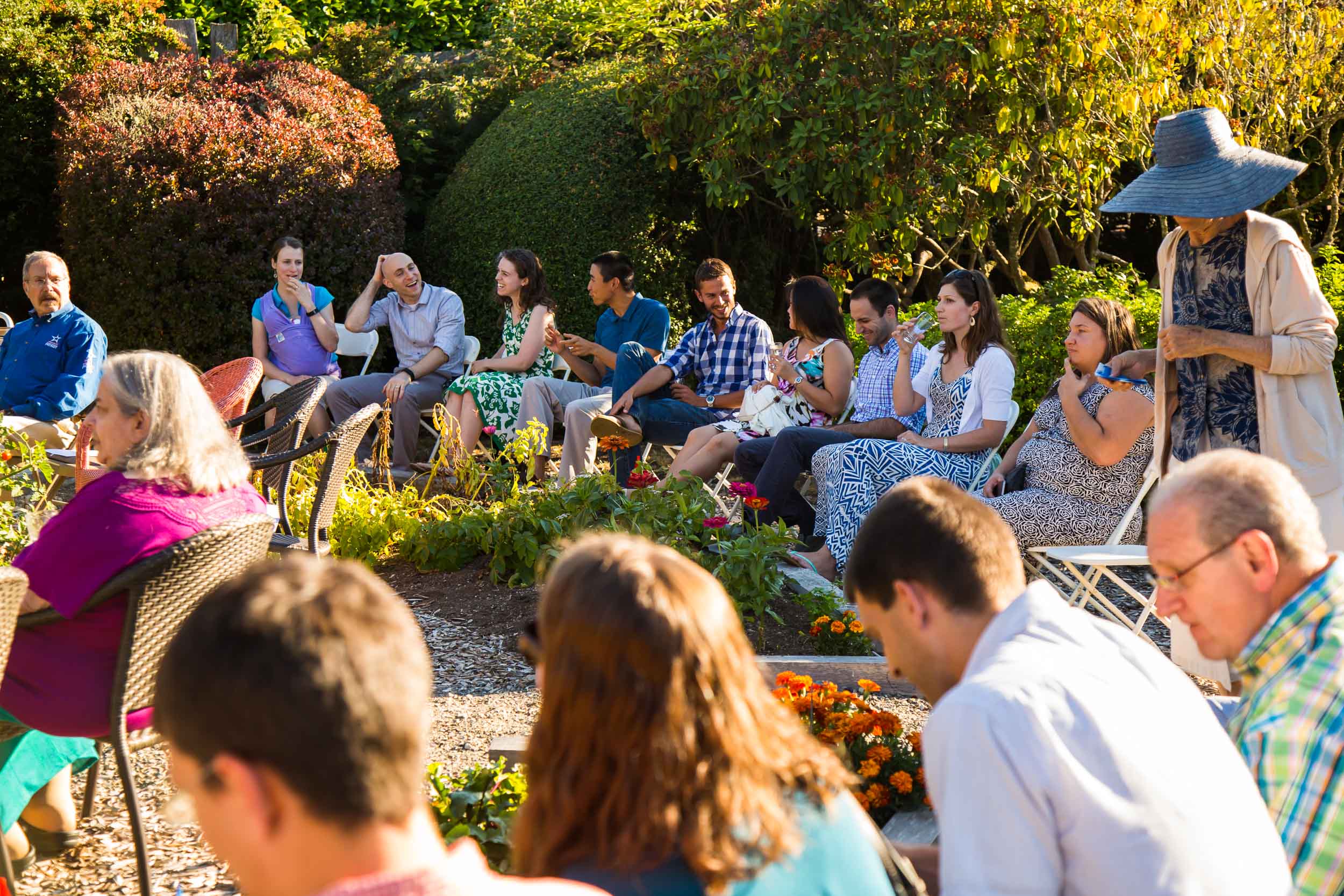 Guests at wedding ceremony | Seattle Wedding Photography | By G. Lin Photography, LLC