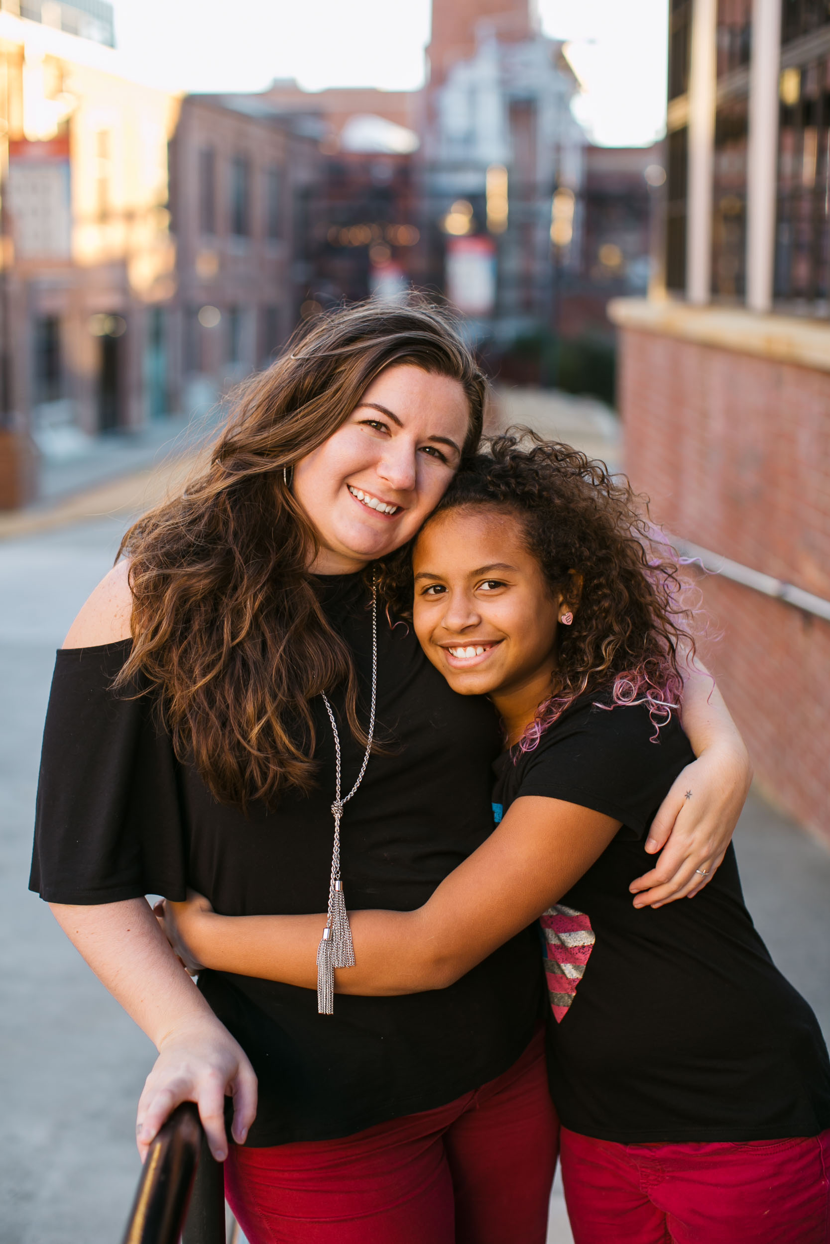 Durham Family Photographer | G. Lin Photography | Mother holding daughter and smiling