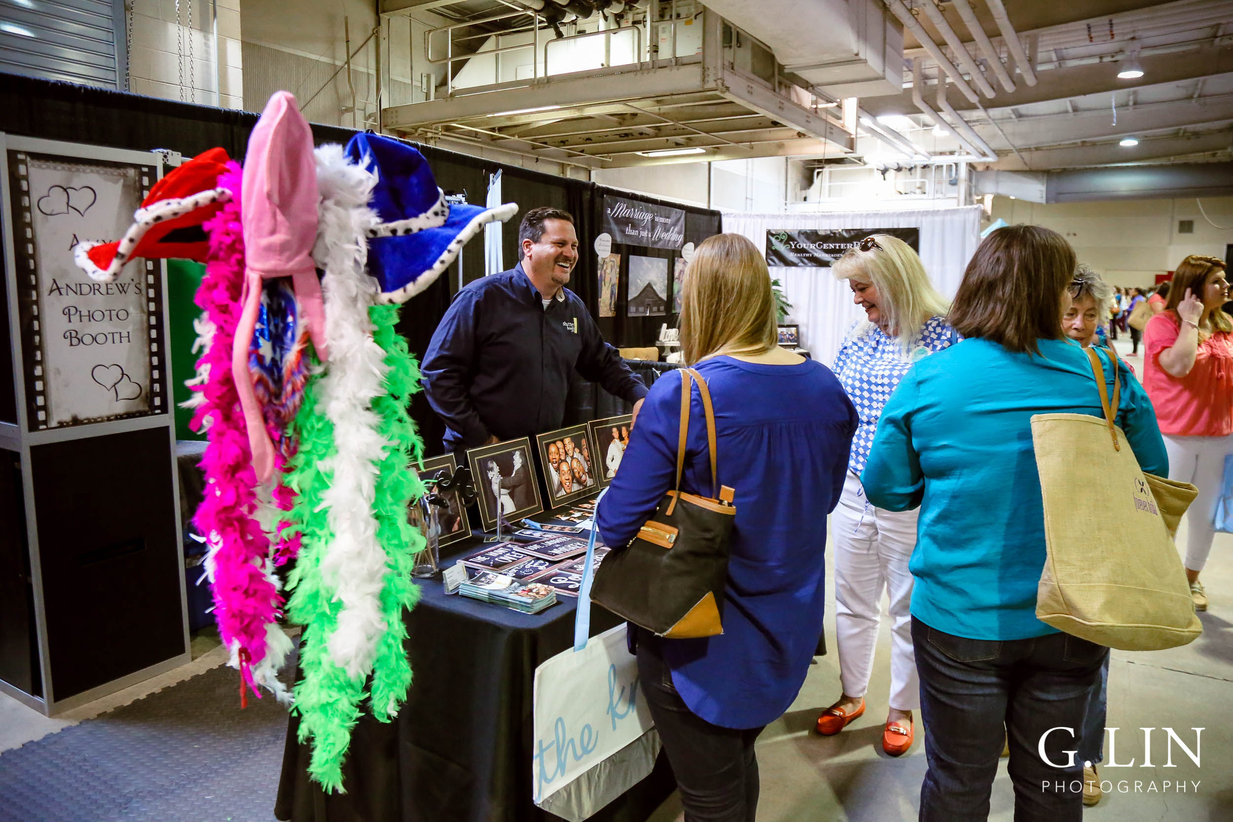 Raleigh Event Photographer | G. Lin Photography | Vendor helping guests at photo booth