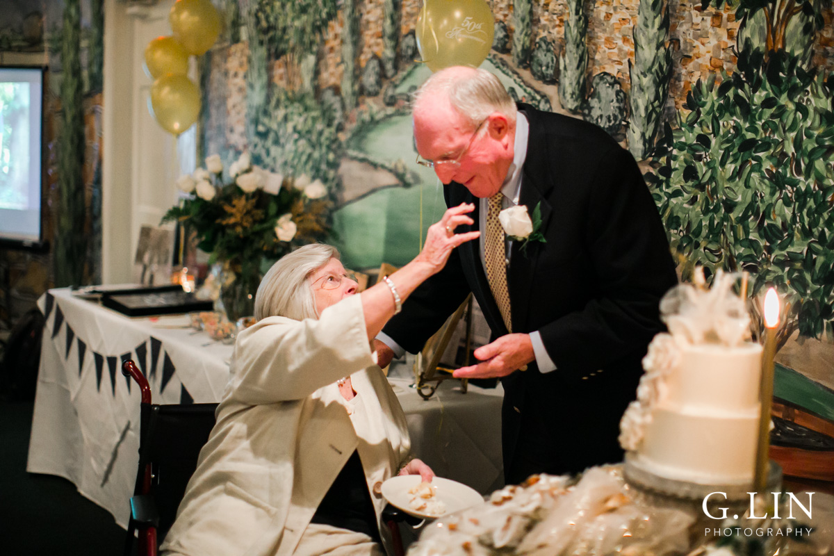 Raleigh Family Photographer | G. Lin Photography | Couple feeding cake to each other