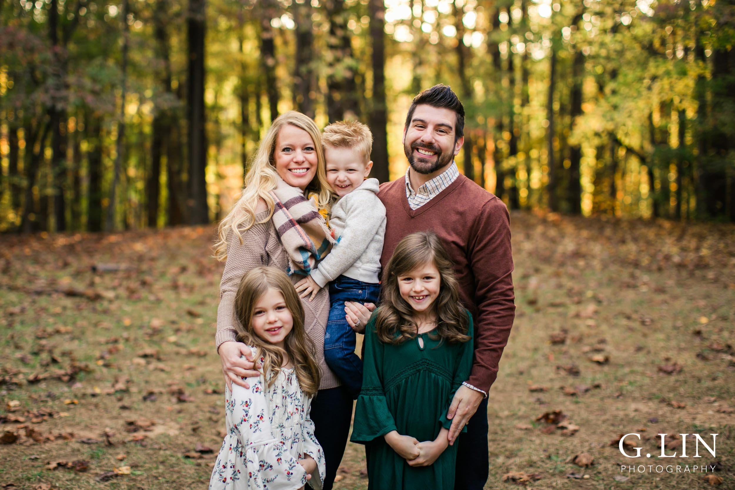 Raleigh Family Photographer | G. Lin Photography | Wide shot of family photo
