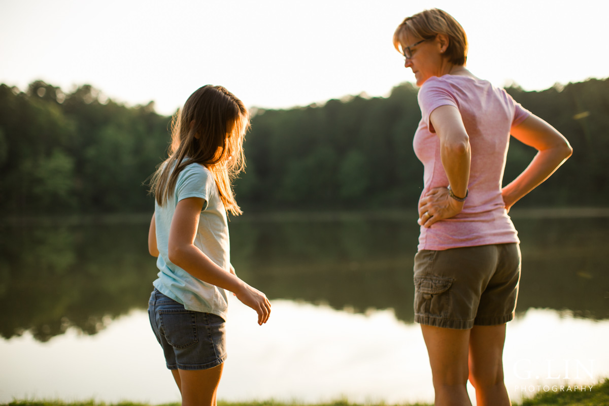 Raleigh Family Photographer | By G. Lin Photography | Candid photo of mother and daughter