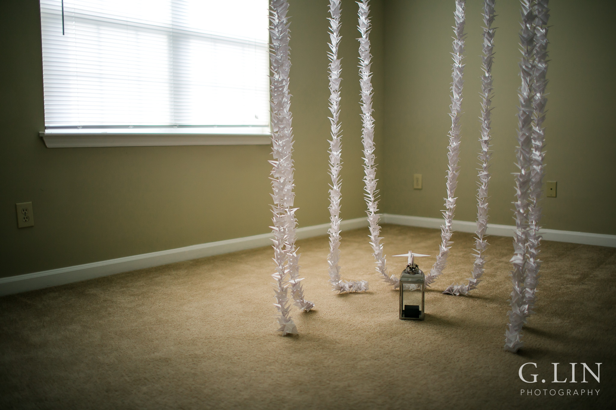 Surprise Proposal with 1000 paper cranes | Raleigh Engagement Photographer | By G. Lin Photography