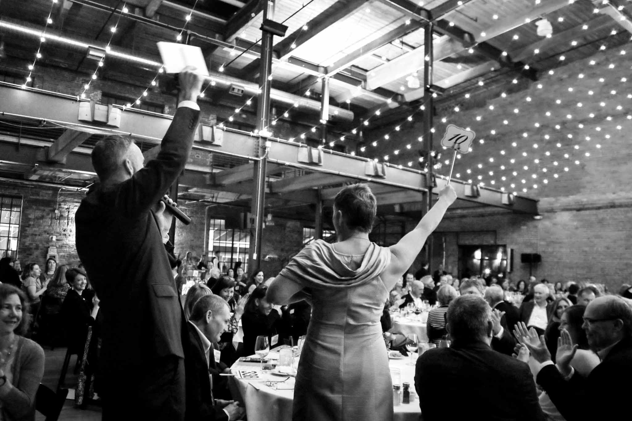 Auction at Fundraiser for Catwalk to Camp | Durham Event Photography | G. Lin Photography