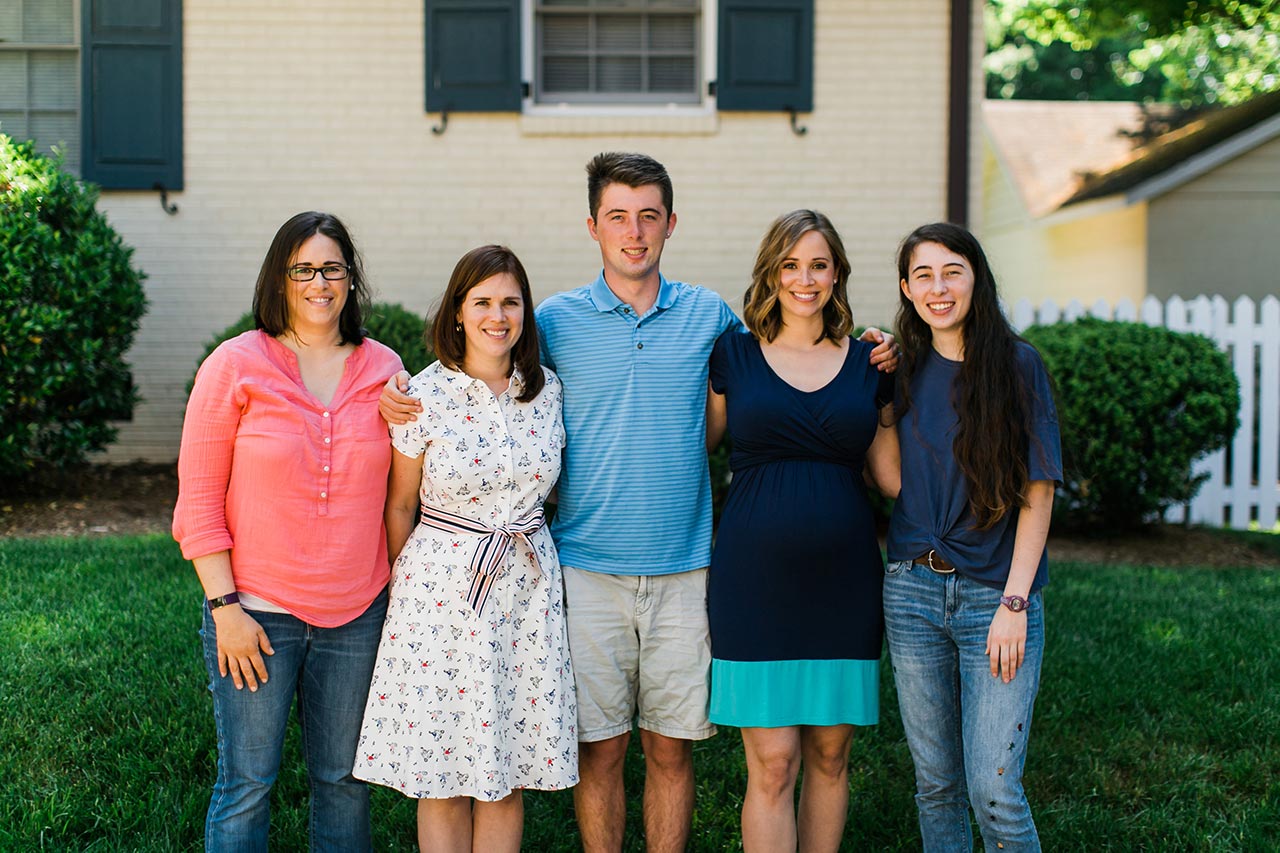 Group Family Photo | Graduation Portraits for UNC Student | By G. Lin Photography | Durham Photographer