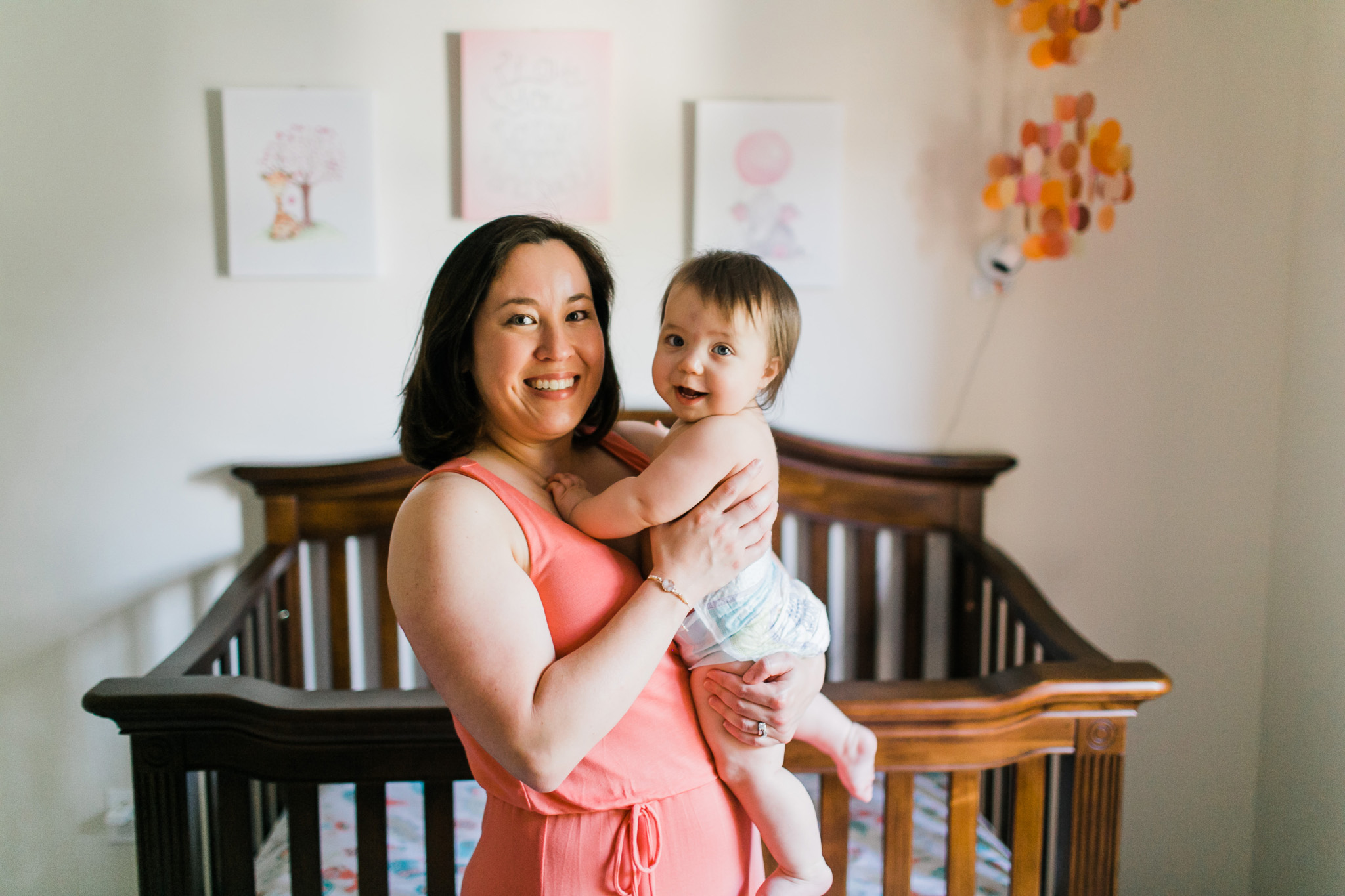 Raleigh Newborn Photographer | By G. Lin Photography | Mother and daughter portrait