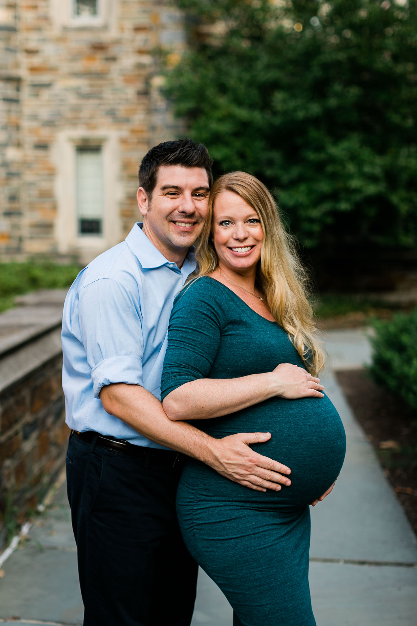 Husband and Wife Portrait | Durham Maternity Photographer | By G. Lin Photography