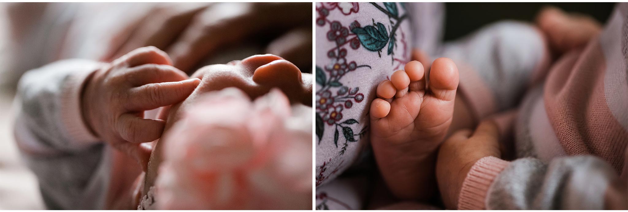 Newborn Photographer in Durham | By G. Lin Photography | Close up of baby hands and feet