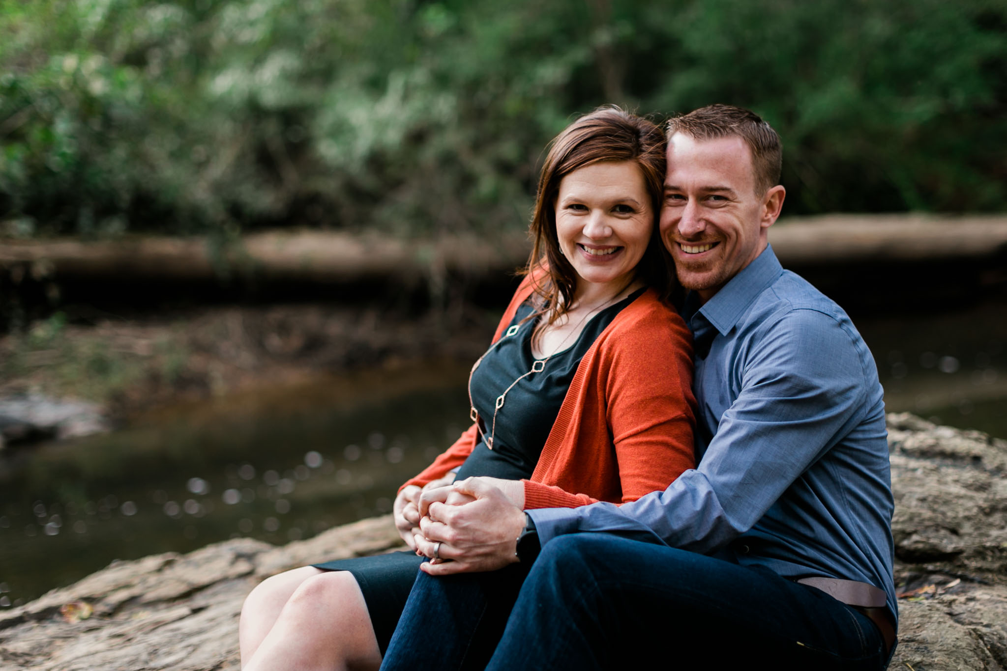 Gorgeous couple photo at Hillsborough Riverwalk | Durham Family Photographer | By G. Lin Photography