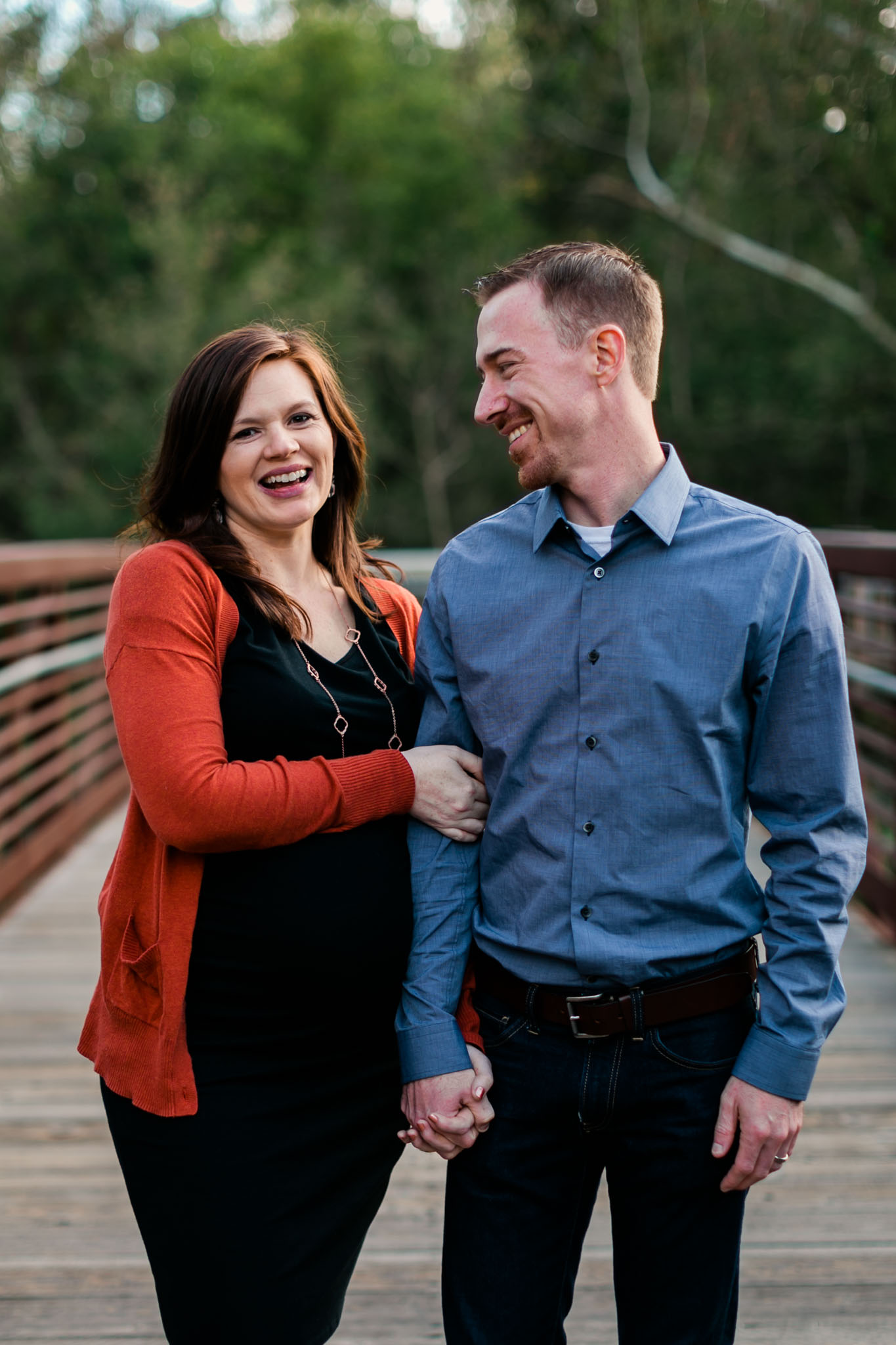Portrait of couple laughing | Hillsborough Family Photographer | By G. Lin Photography