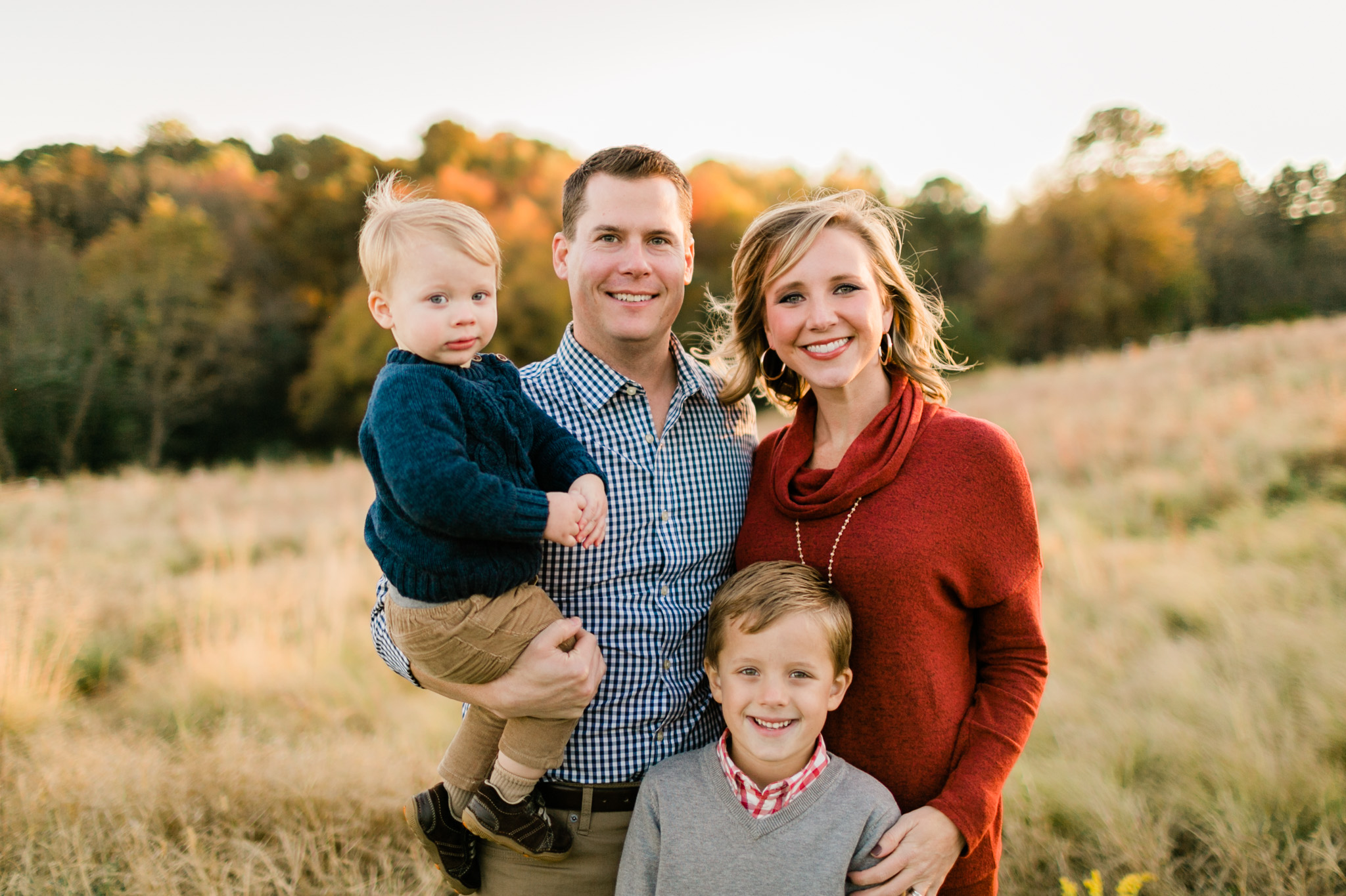 Fall family photo at NC Museum of Art | Raleigh Family Photographer | By G. Lin Photography
