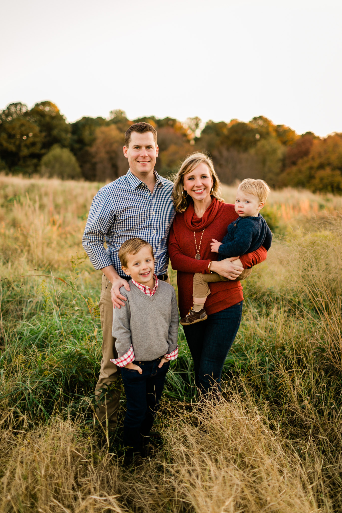 Beautiful family photo at NC Museum of Art | Raleigh Family Photographer | By G. Lin Photography