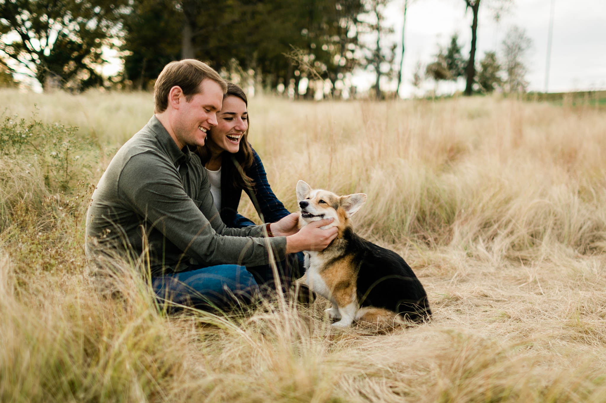 Cute fall family photo outdoors | Raleigh Family Photographer | By G. Lin Photography