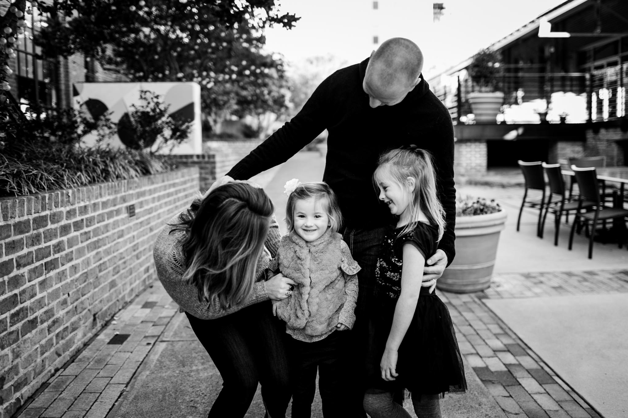 Candid Family Photo | American Tobacco Campus | Durham Family Photographer | By G. Lin Photography