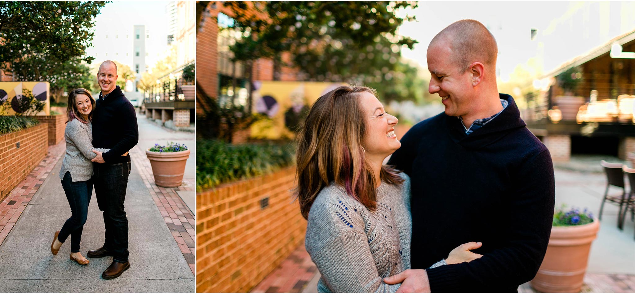 Couple Portrait at the American Tobacco Campus | Durham Family Photographer | By G. Lin Photography