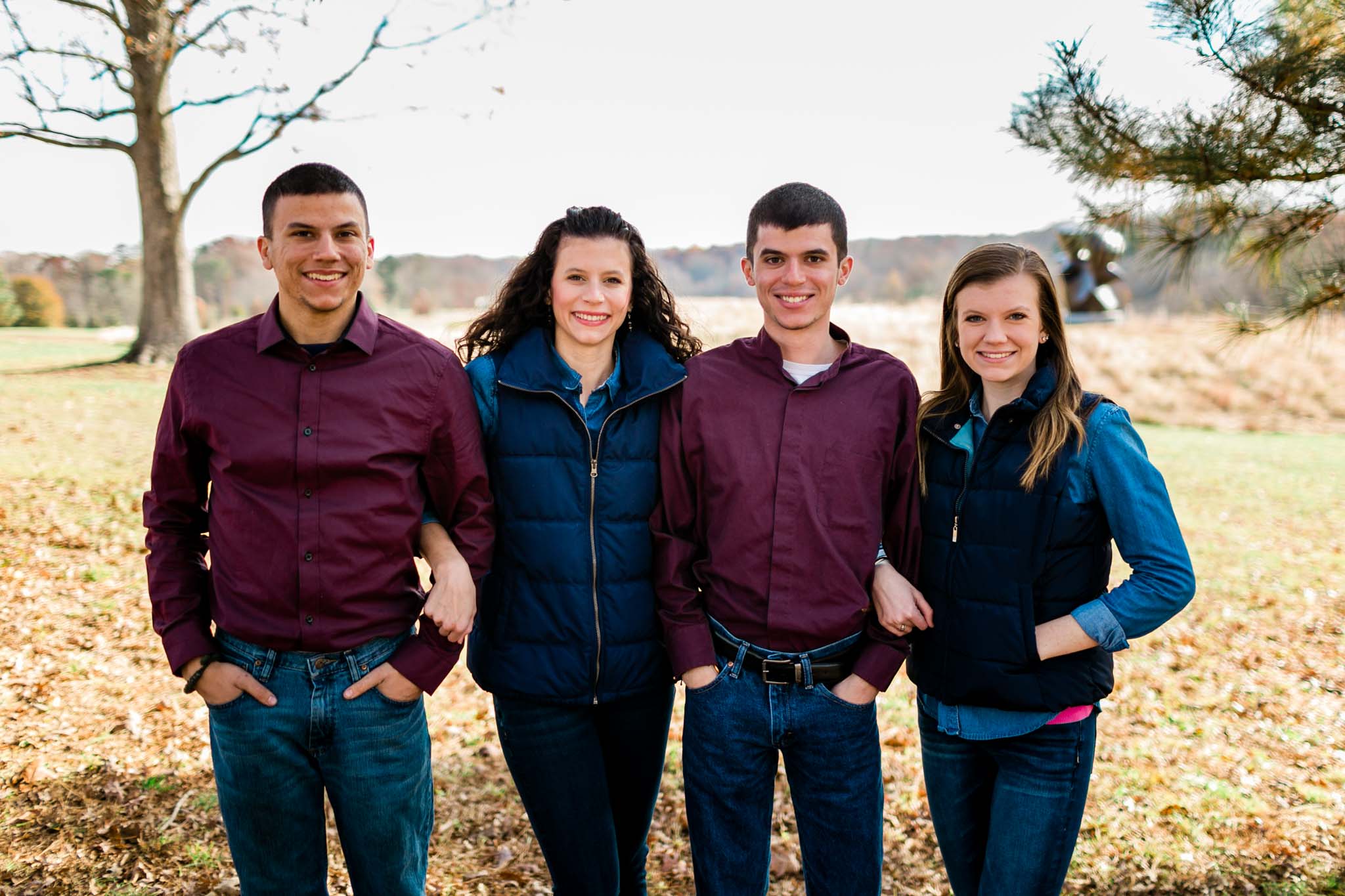 Sibling photo at NCMA | Raleigh Family Photographer | By G. Lin Photography