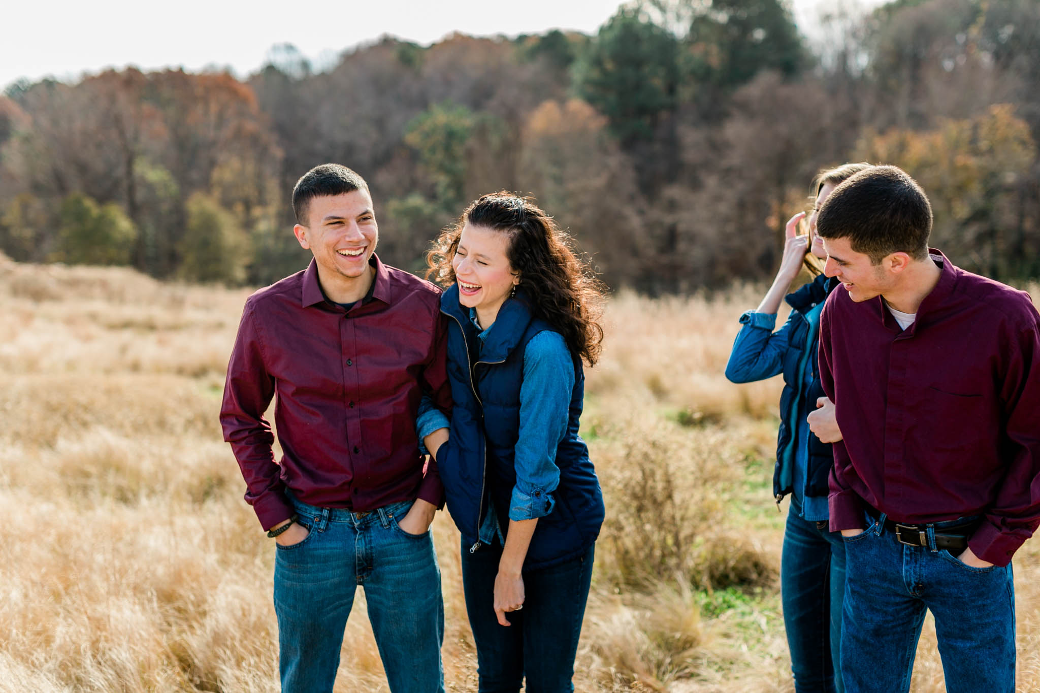 Silly family photo at NCMA | Raleigh Family Photographer