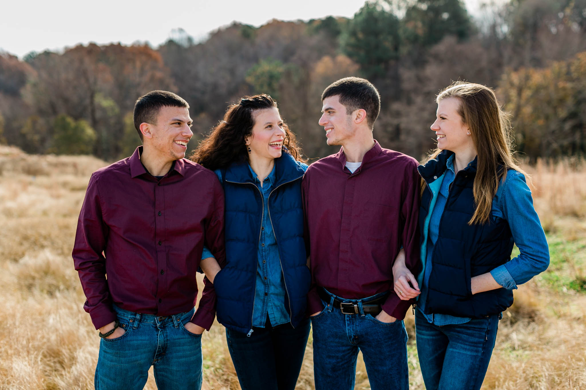 Outdoor morning photo shoot | Raleigh Family Photographer | By G. Lin Photography