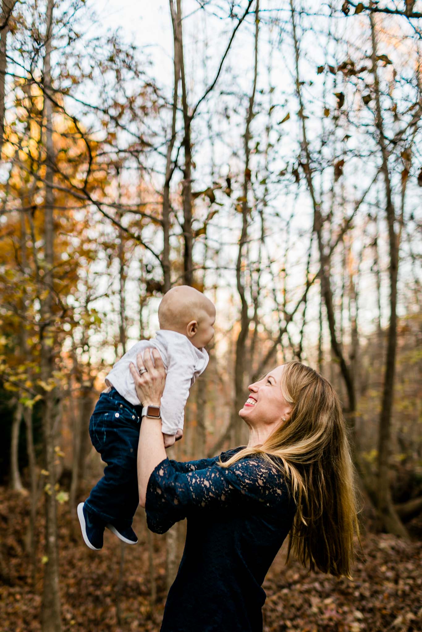 Outdoor portrait of mom and son | By G. Lin Photography | Durham Family Photographer