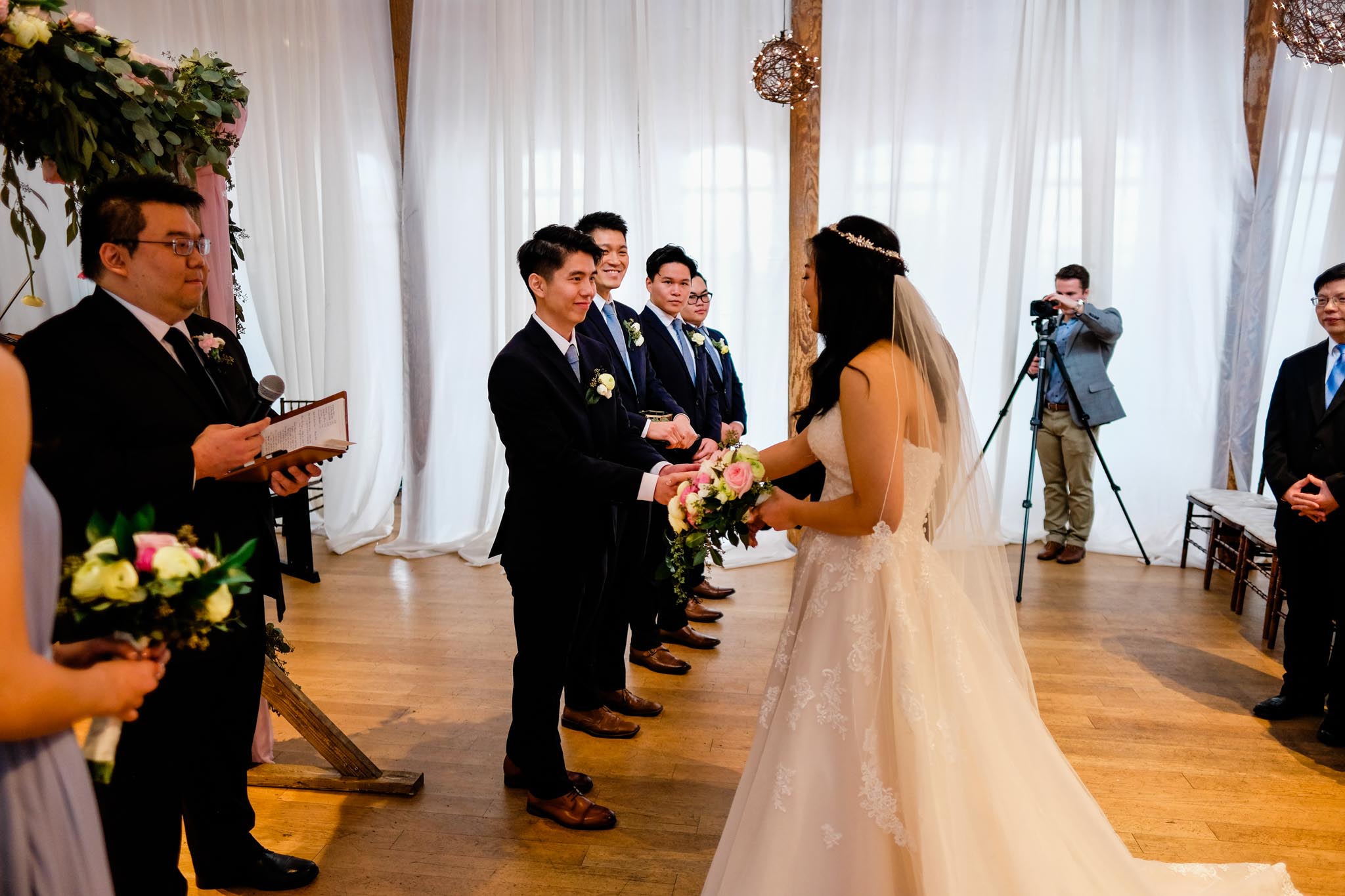 Wedding Ceremony at The Cotton Room | Durham Wedding Photographer | By G. Lin Photography