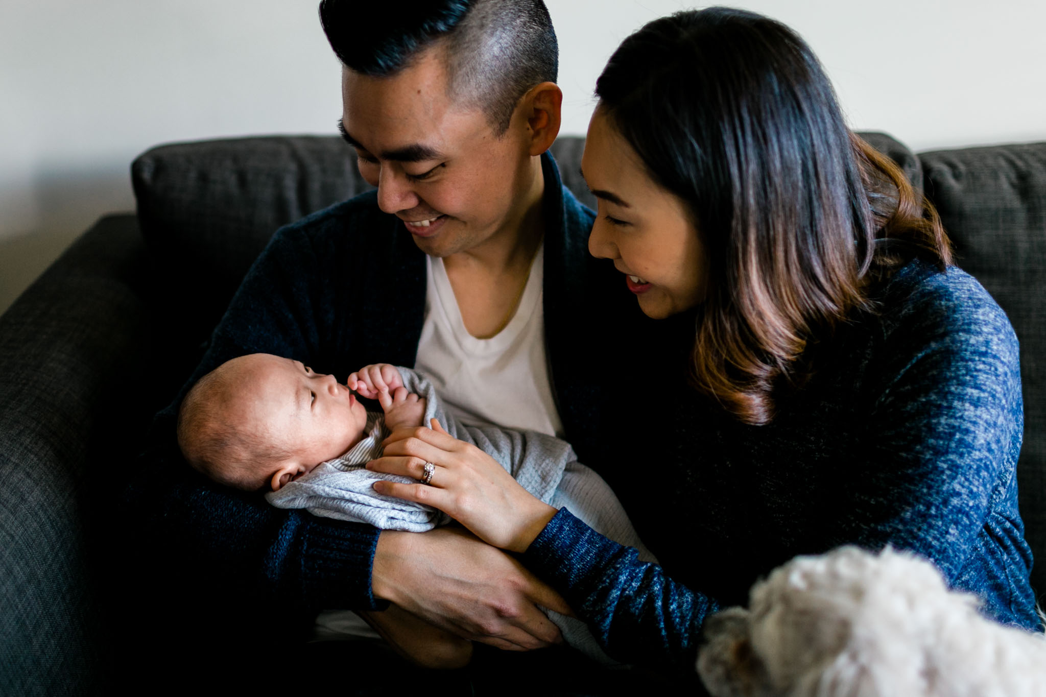 Lifestyle newborn photography at home | Raleigh Family Photographer | By G. Lin Photography