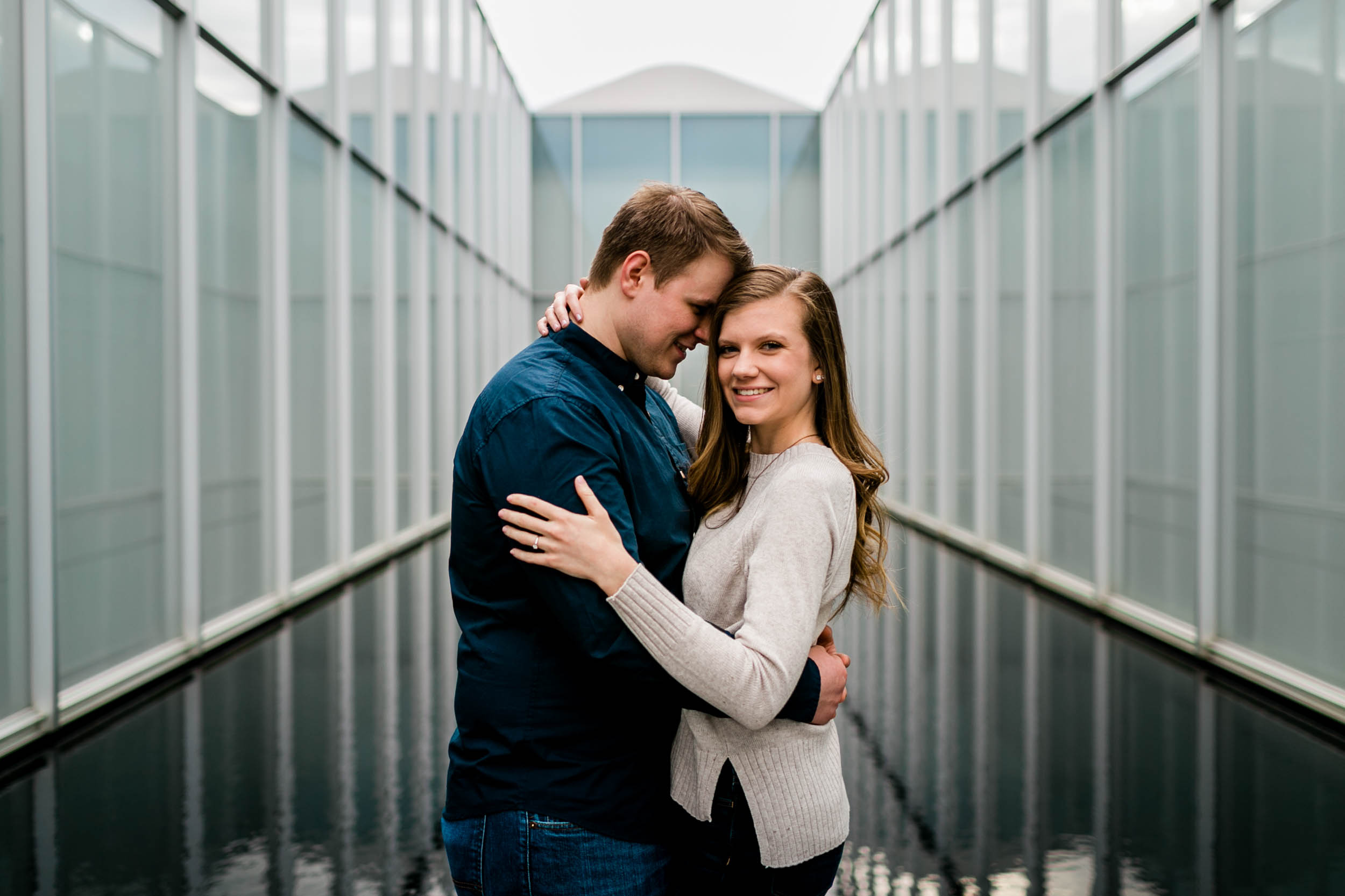 Spring engagement photos at NCMA | Durham Wedding Photographer | By G. Lin Photography