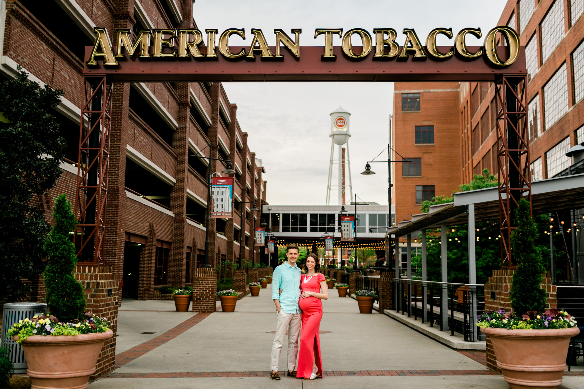 Couple portrait at American Tobacco Campus | Durham Photographer | By G. Lin Photography