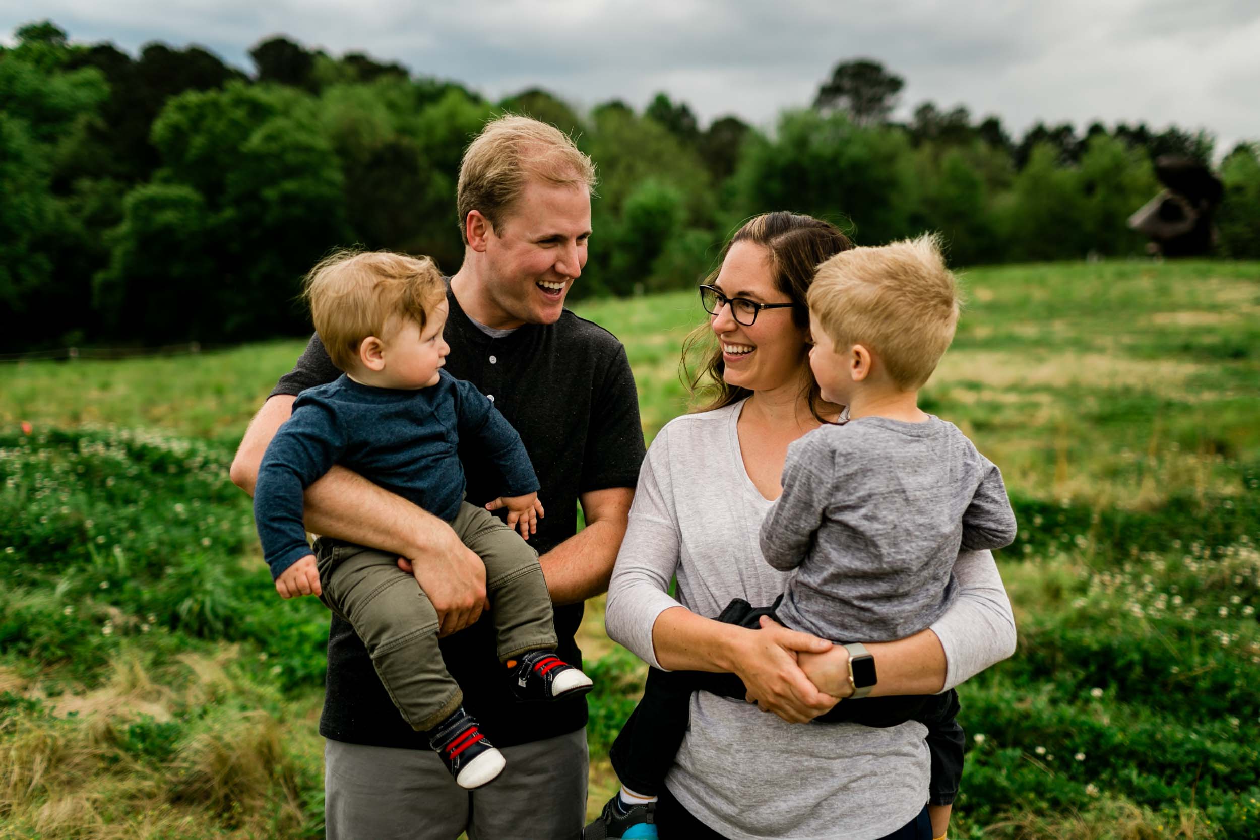 Raleigh Family Photographer | Spring Outdoor Family Photo Shoot | By G. Lin Photography