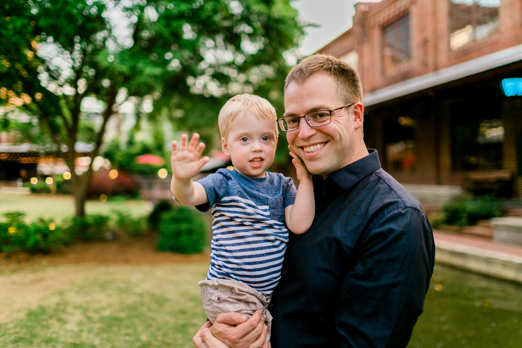 Durham Photographer | By G. Lin Photography | Father holding son