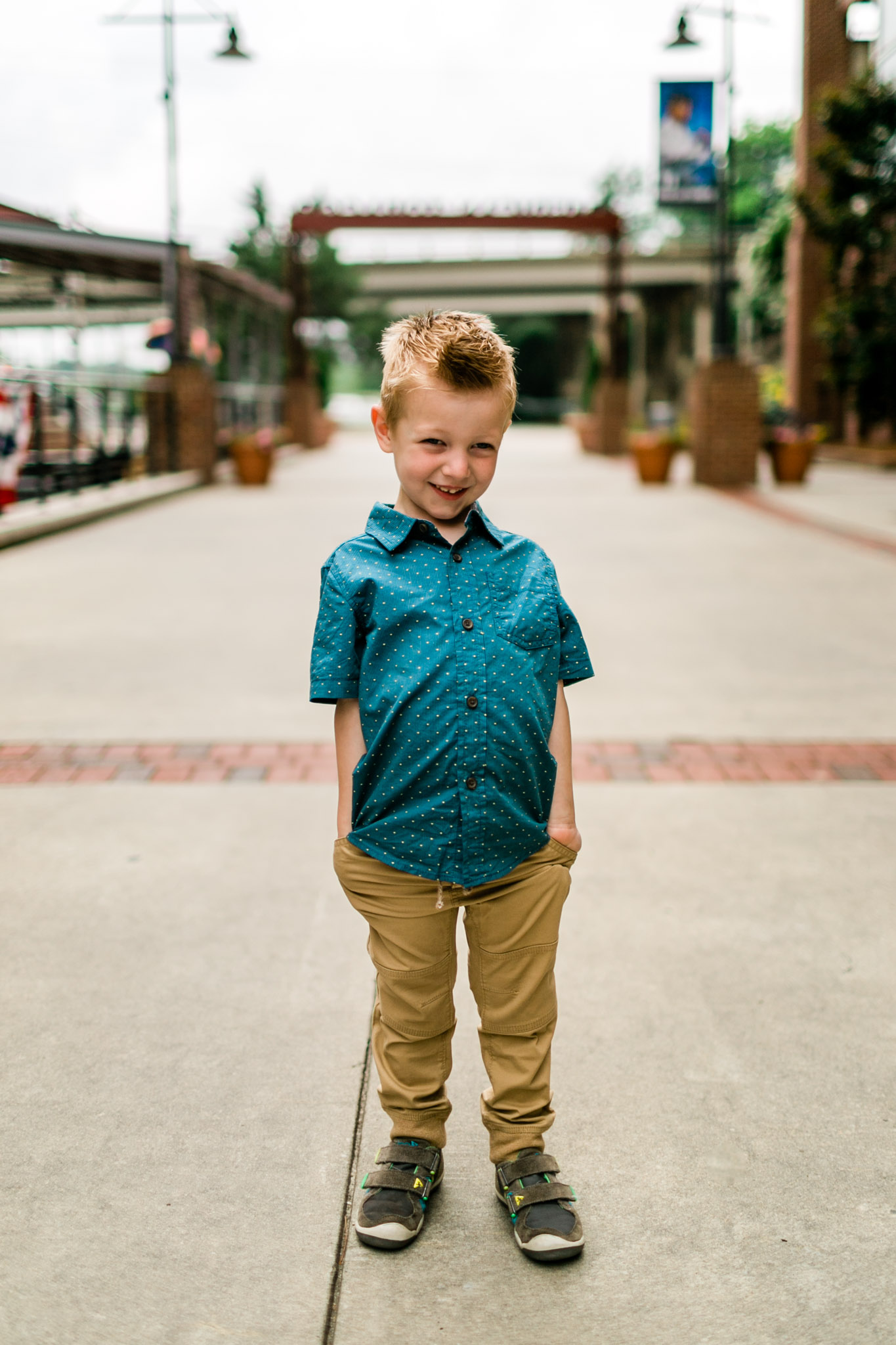 Durham Family Photographer | By G. Lin Photography | Portrait of young boy smiling at camera