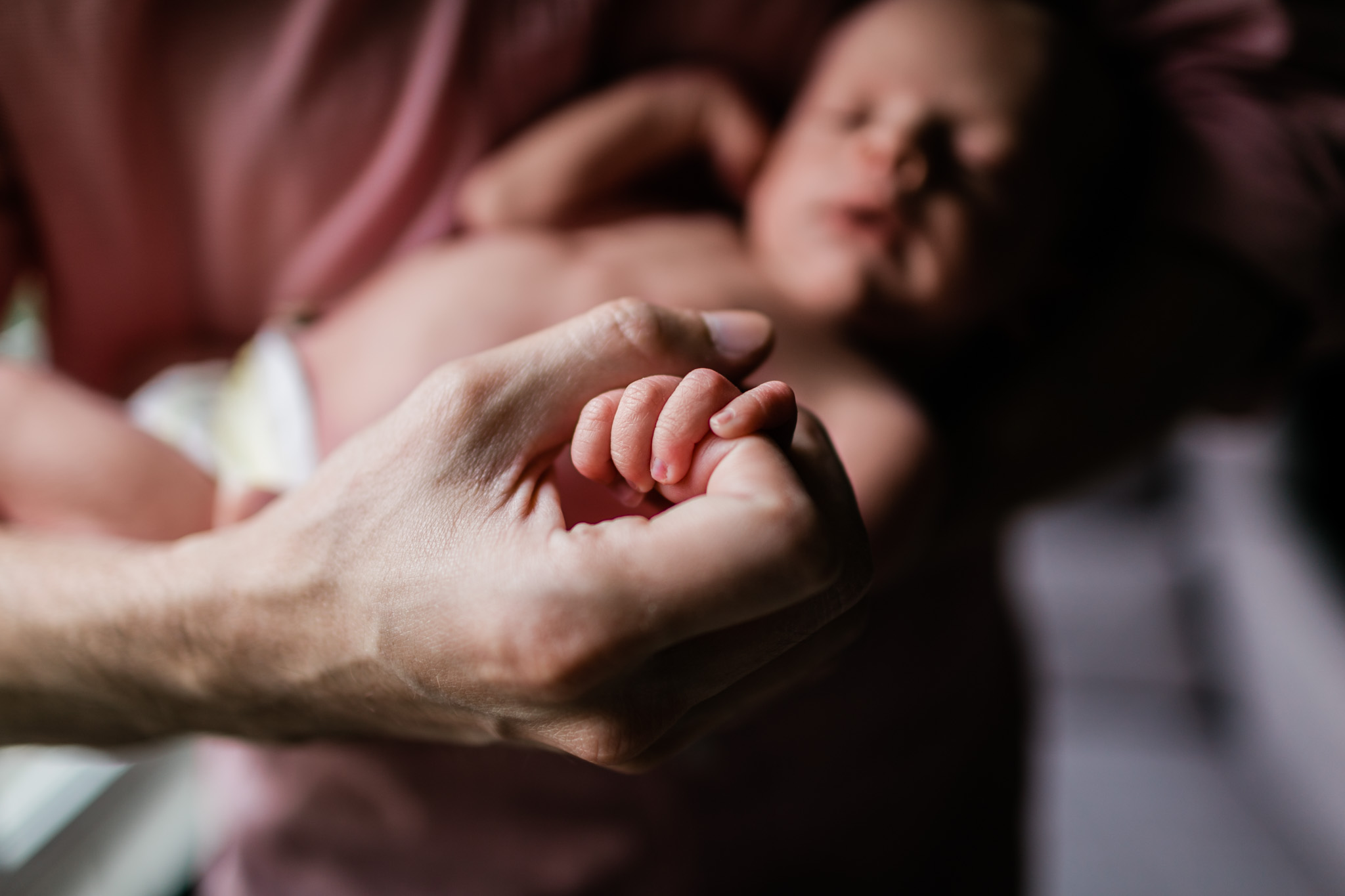 Close up photo of baby's hands