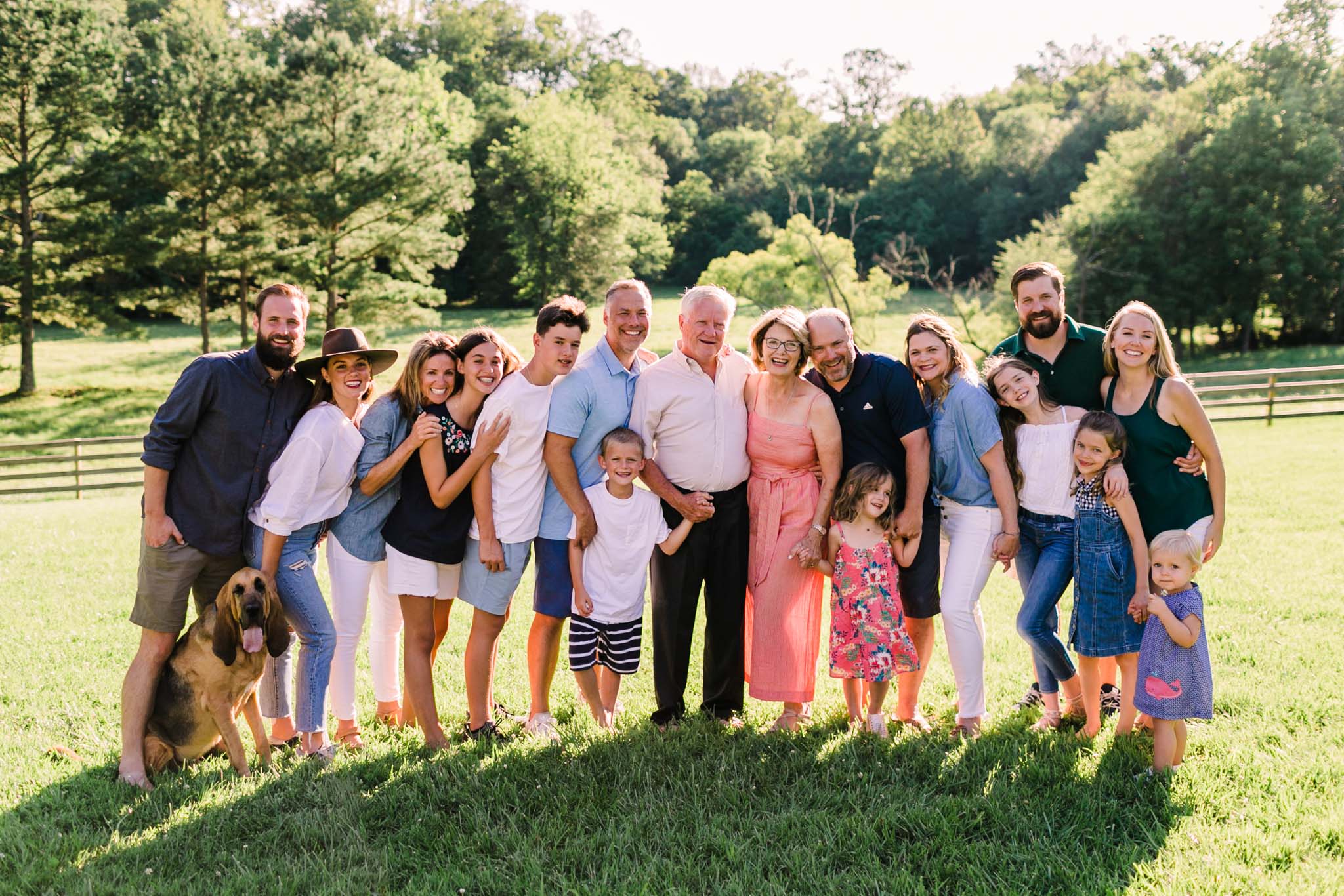 Durham Family Photographer | By G. Lin Photography | Family reunion photo outdoors