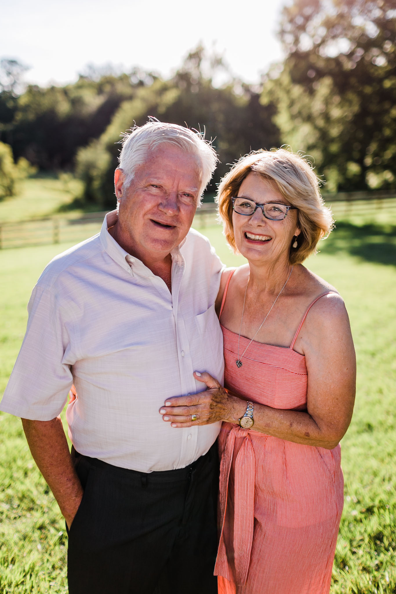 Durham Family Photographer | By G. Lin Photography | Grandparents smiling at camera