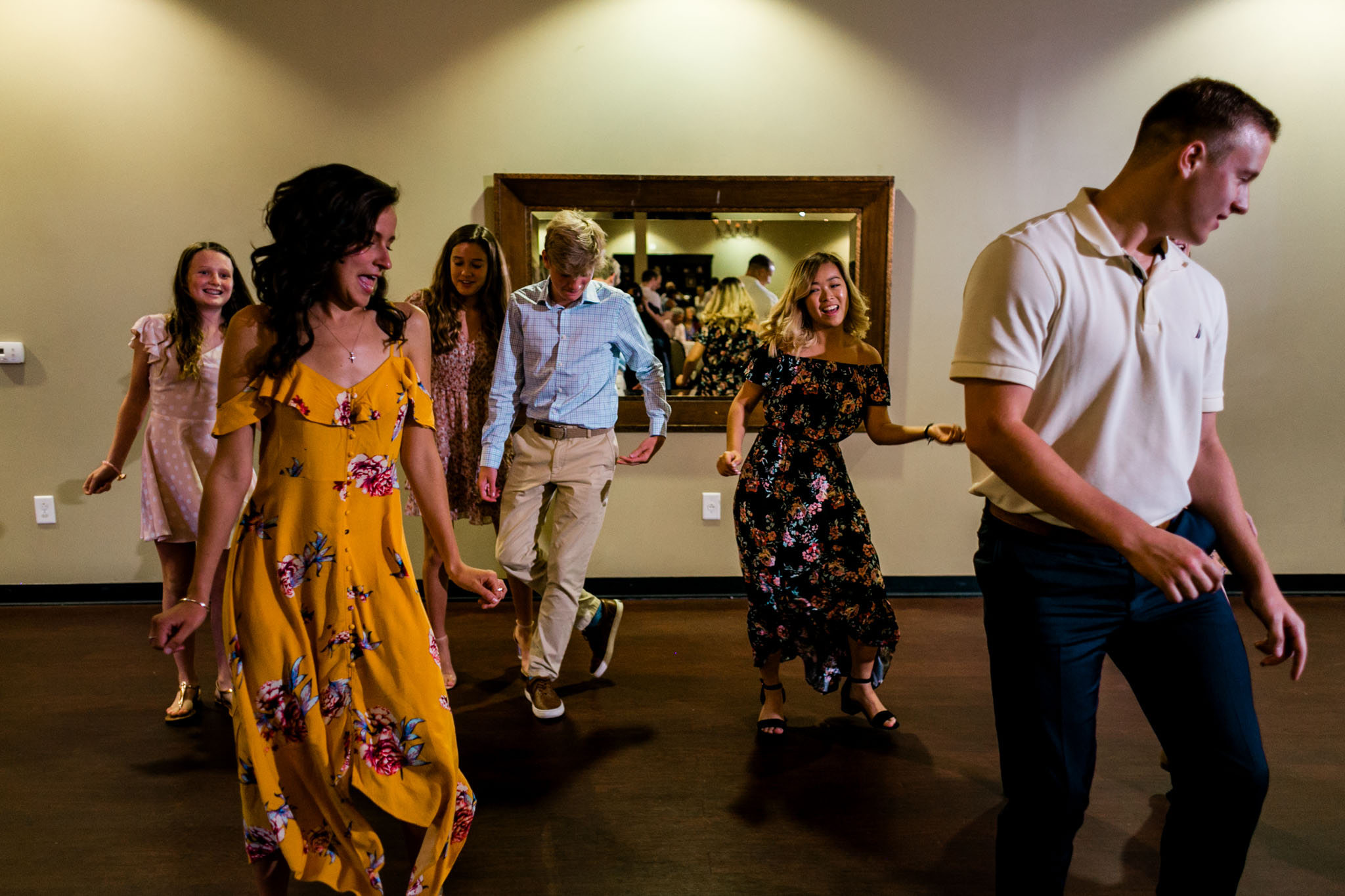 People dancing at wedding reception at Royal Banquet Conference Center | Raleigh Wedding Photographer | By G. Lin Photography