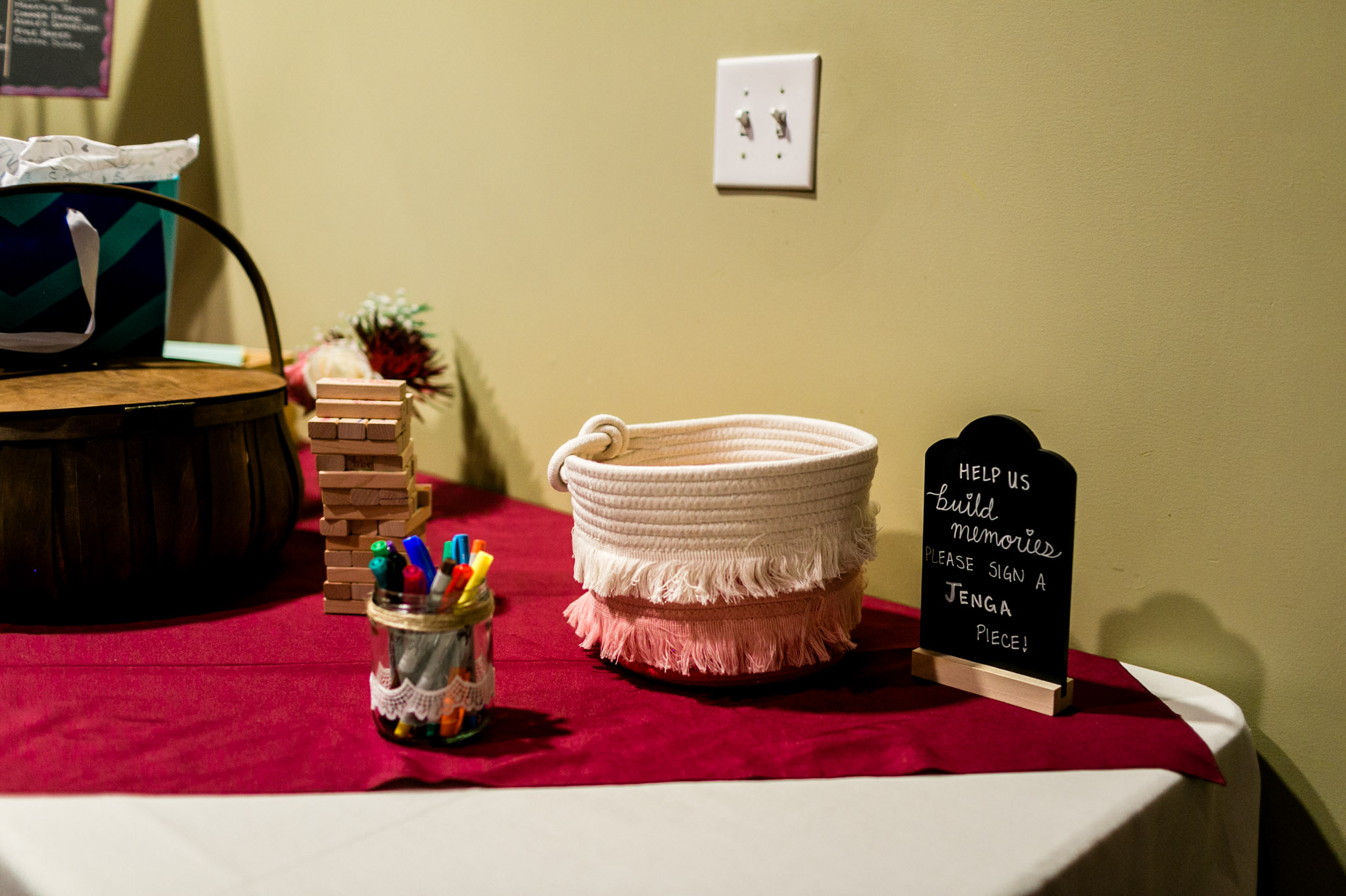 Guest book table at reception | Raleigh Wedding Photographer | By G. Lin Photography