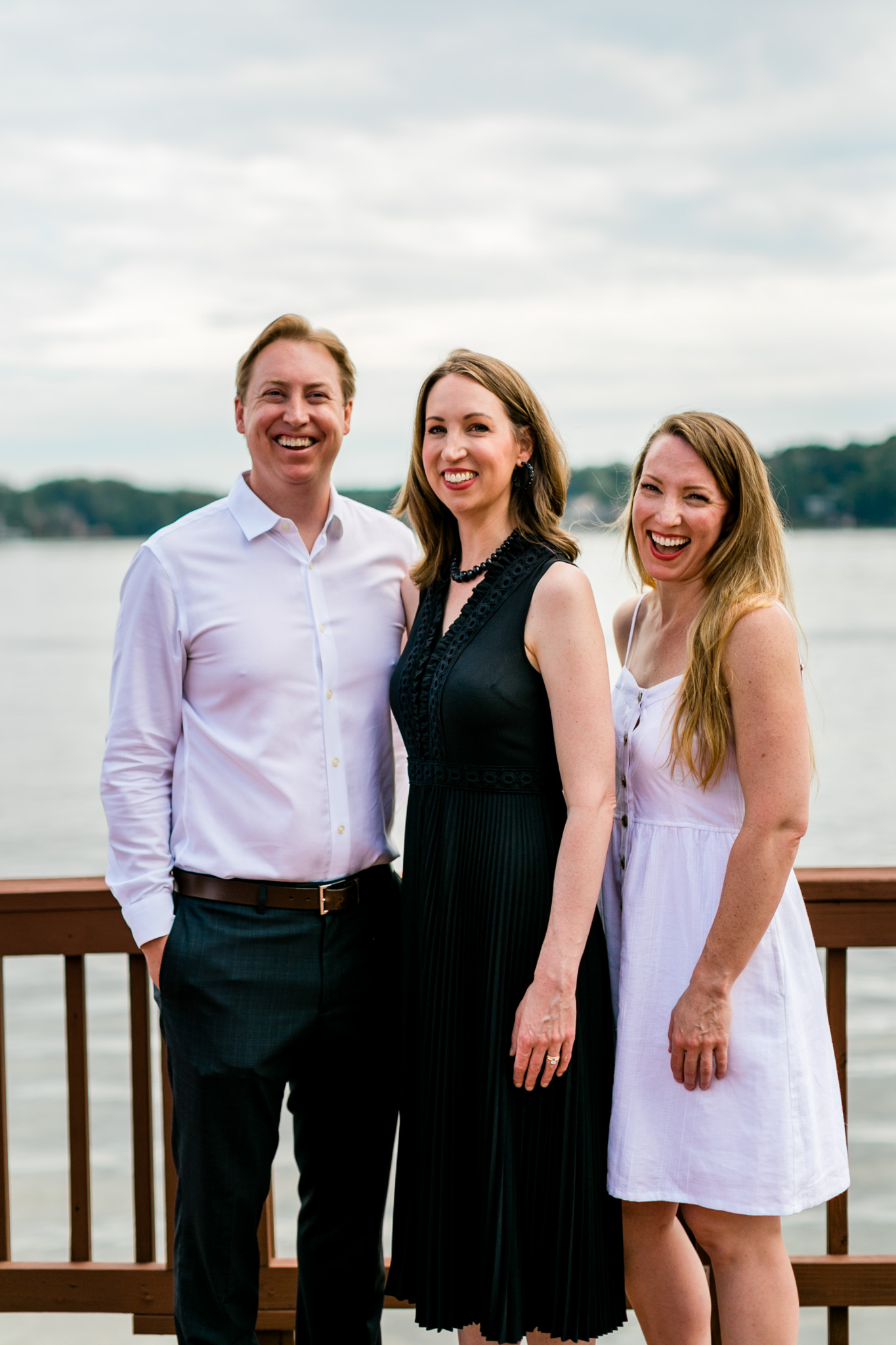 Sibling portrait of brother and two sisters | Raleigh Family Photographer | By G. Lin Photography