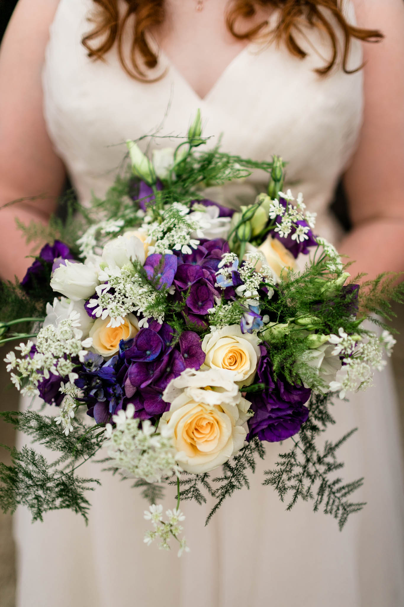 Haw River Ballroom Wedding | Durham Photographer | By G. Lin Photography | Wedding bouquet close up
