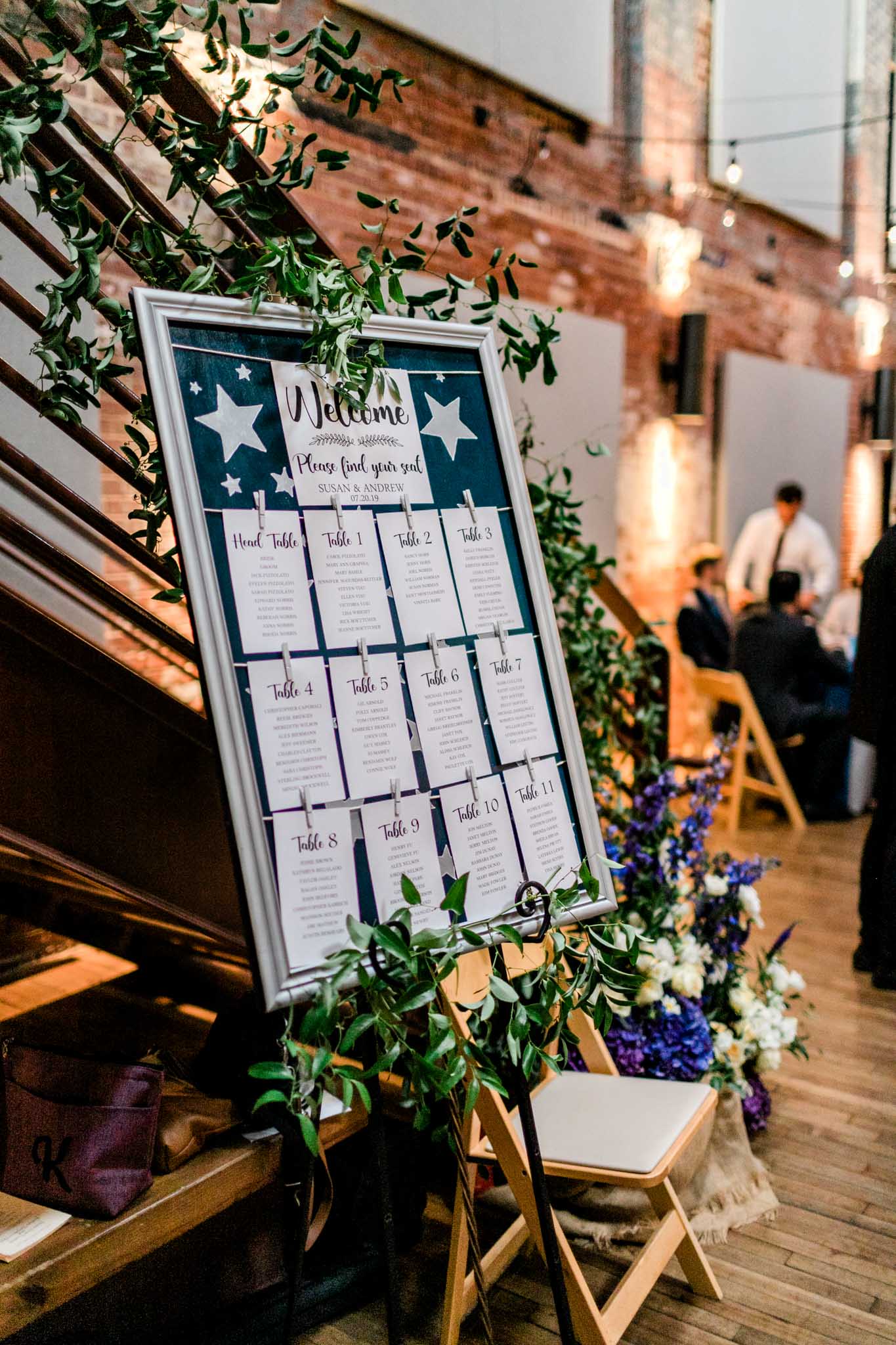 Haw River Ballroom Wedding | Durham Photographer | By G. Lin Photography | Seating chart