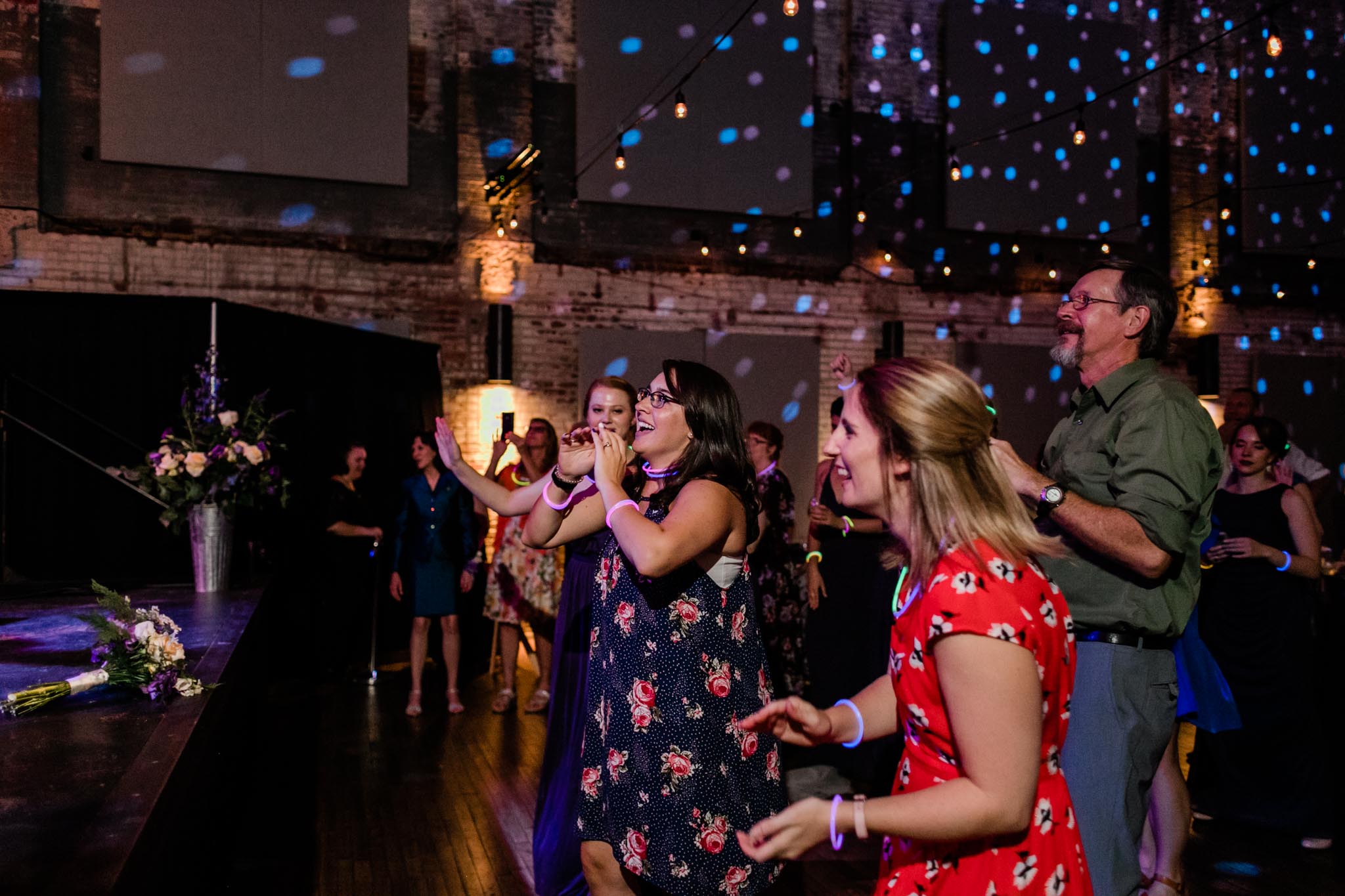 Haw River Ballroom Wedding | Durham Photographer | By G. Lin Photography | Wedding guests cheering