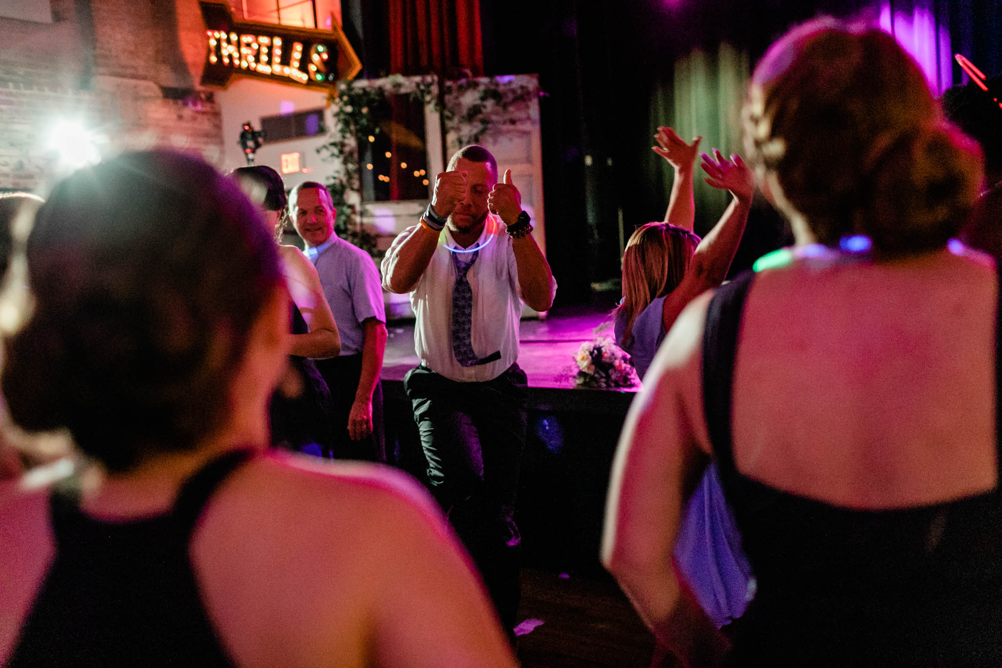 Haw River Ballroom Wedding | Durham Photographer | By G. Lin Photography | Man dancing during reception