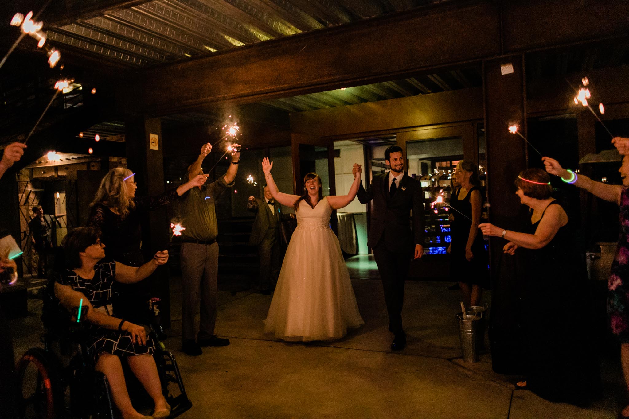 Haw River Ballroom Wedding | Durham Photographer | By G. Lin Photography | Sendoff of bride and groom